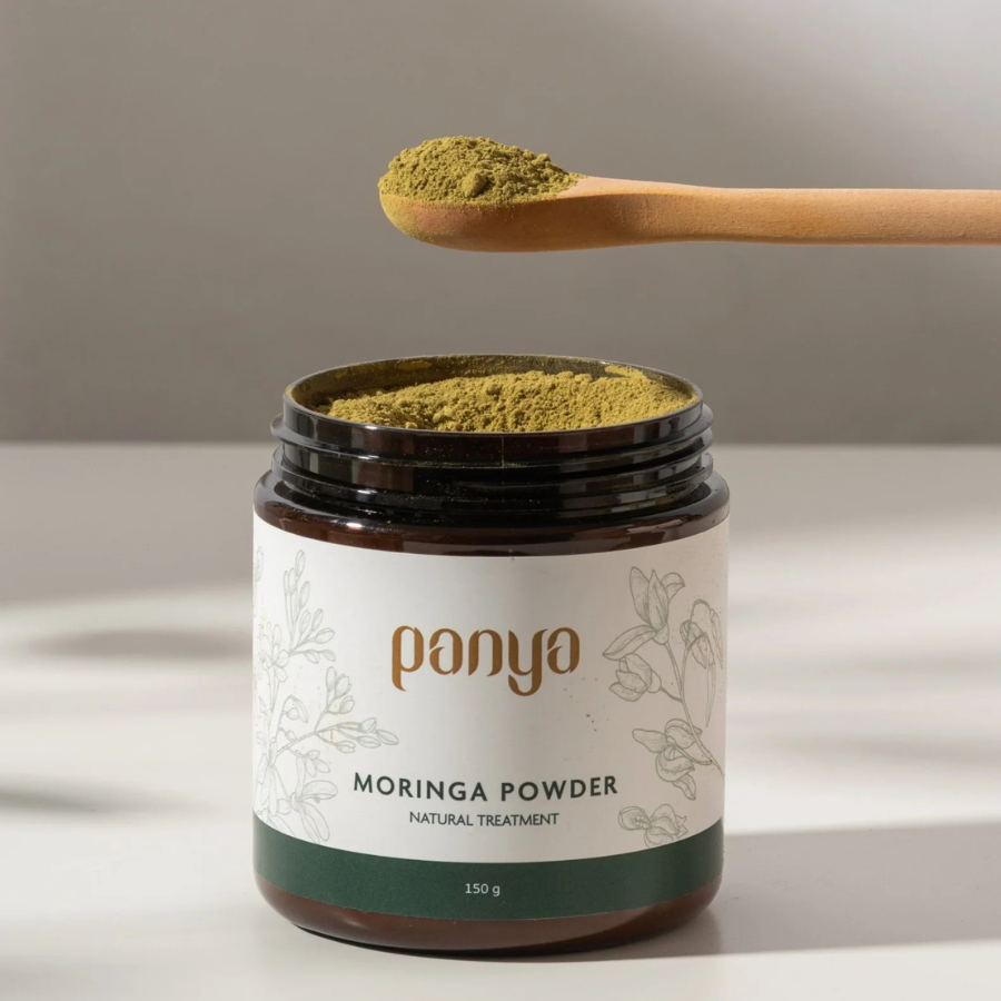 Panya Moringa Powder Natural Treatment ผง มะรุม 150 กรัม บำรุงผิวหน้า อ่อนโยน ชงดื่มได้ ปัญญา