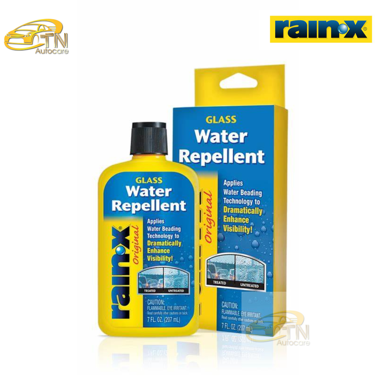 RainX Water Repellent น้ำยาเคลือบกระจกลดการเกาะของตัวน้ำ 207 ml.