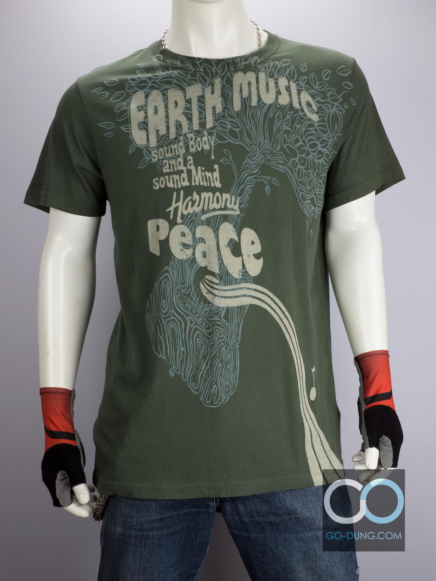 เสื้อยืดมือสอง LUCKY BRAND : EARTH MUSIC ออแกนิคคอตตอน 100 %