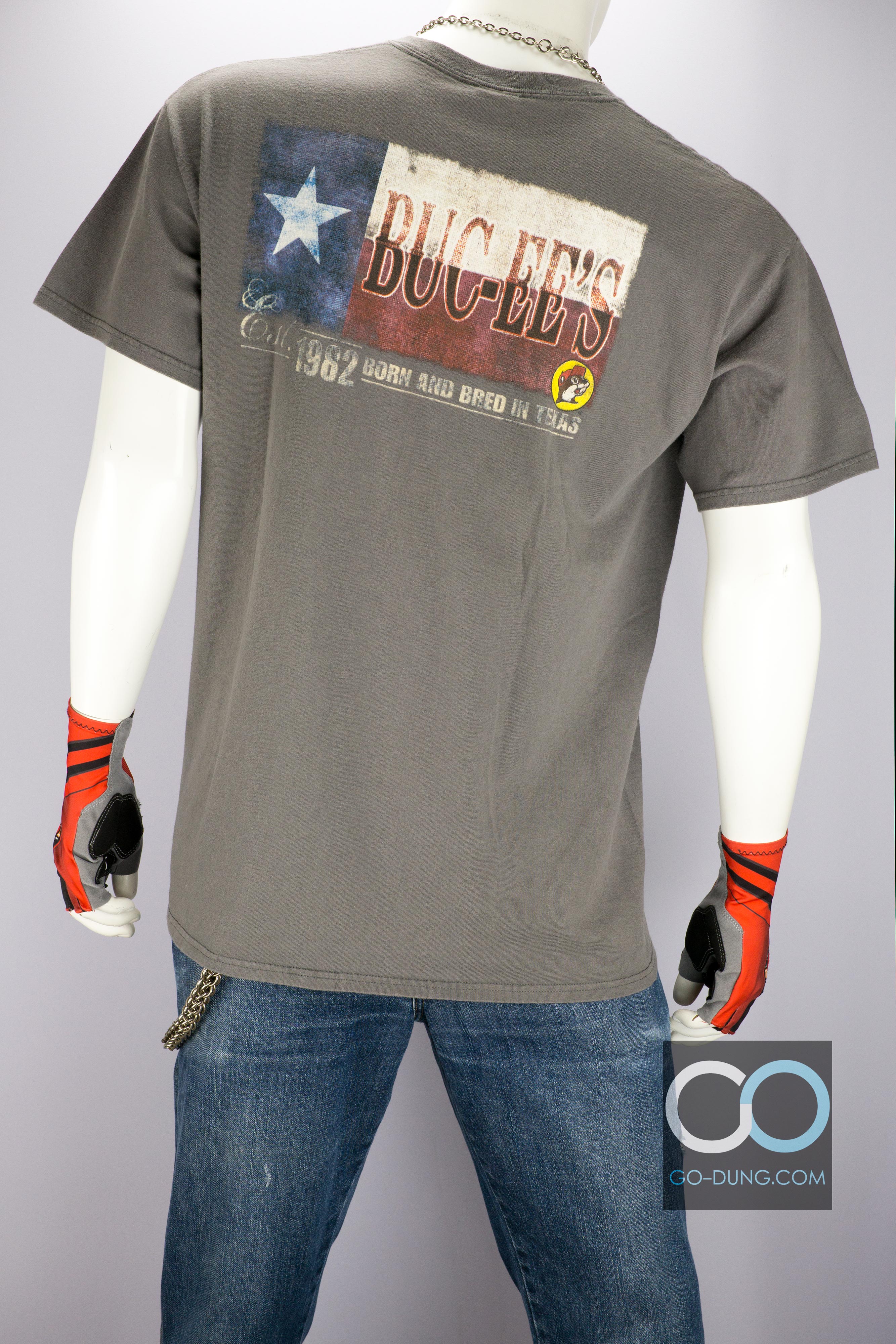 เสื้อยืดโฆษณามือสอง ผ้า 100 คอตตอน ยี่ห้อ GILDAN : BUC-EE'S