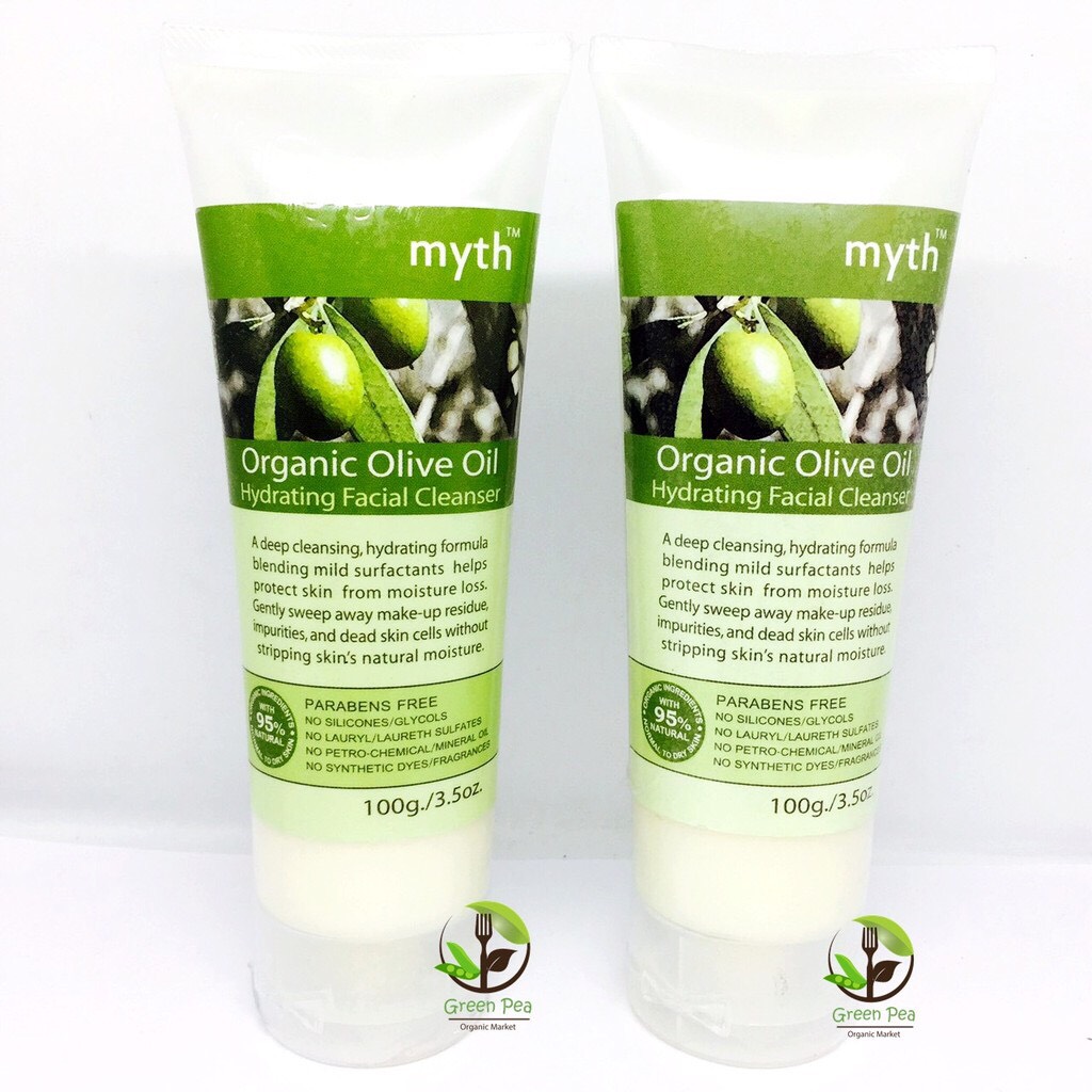 ครีมล้างหน้าน้ำมันมะกอก ออร์แกนิค Organic Olive Oil Hydrating Facial Cleanser