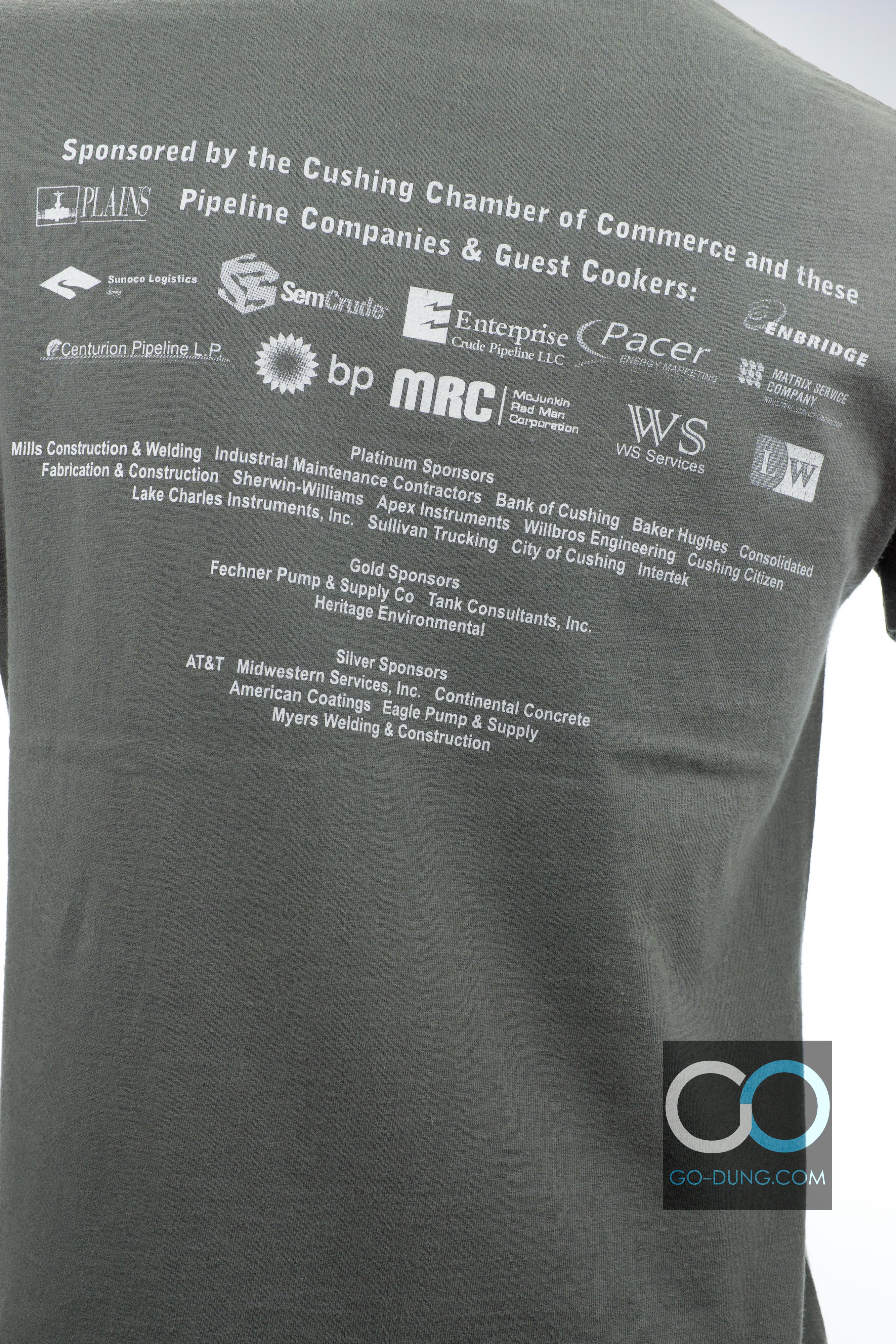 เสื้อ USA แท้ PORT AND COMPANY : BBQ BLUES CUSHING OKLAHOMA 2010 ผ้า 100 คอตตอน