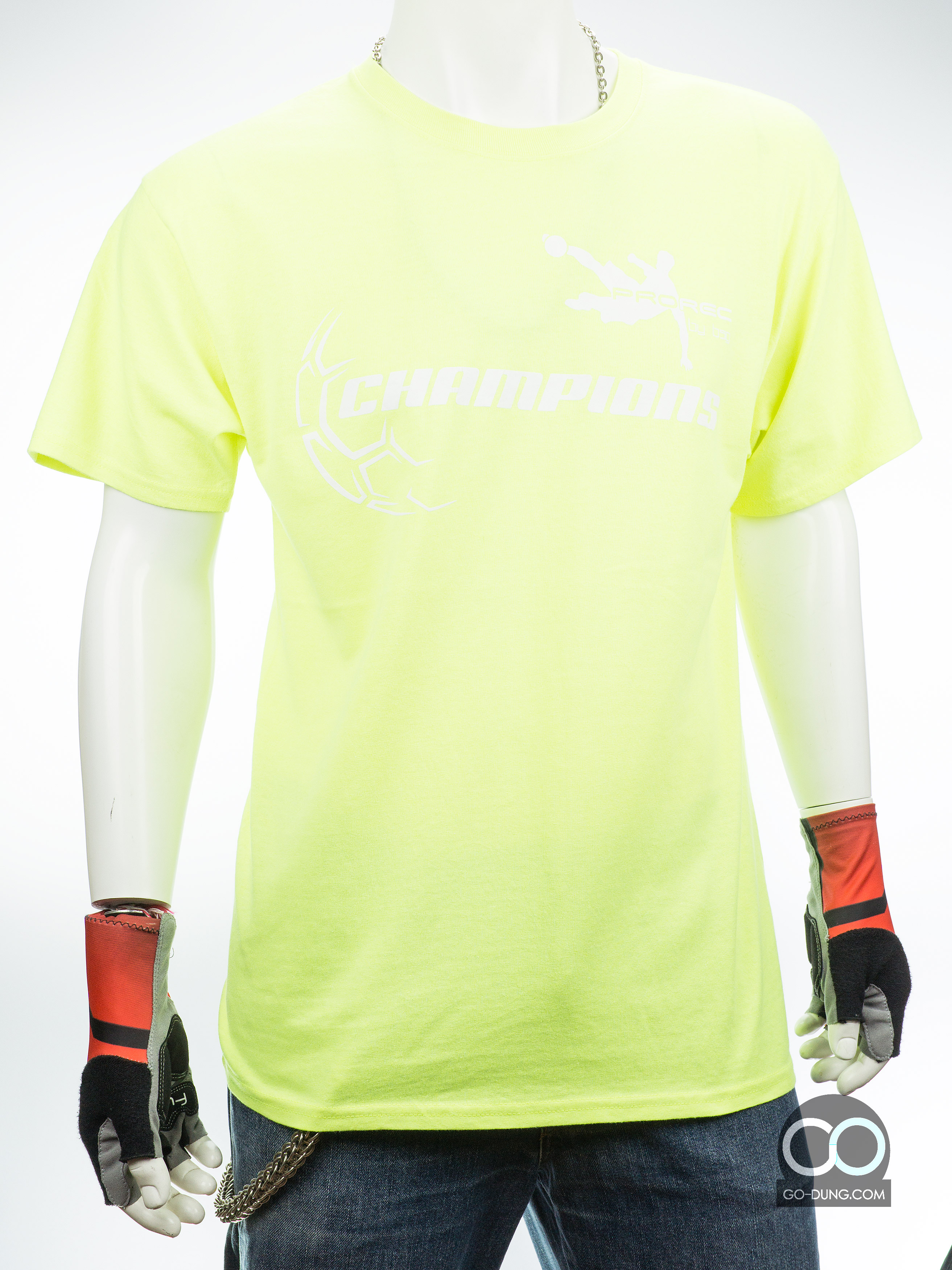 เสื้อยืดมือสอง HANES : CHAMPIONS ผ้าบาง ผ้าผสม 60/40