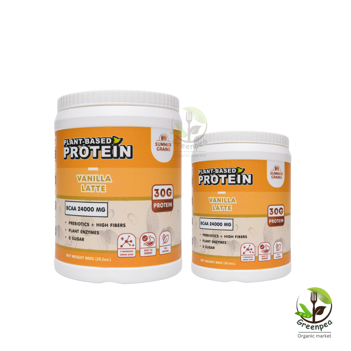 Summer Grains plant protein โปรตีน จากพืช ขนาด 400 g. / 800 g. อร่อยง่ายๆ ชงกับเครื่องดื่ม โปรตีนจากธรรมชาติ
