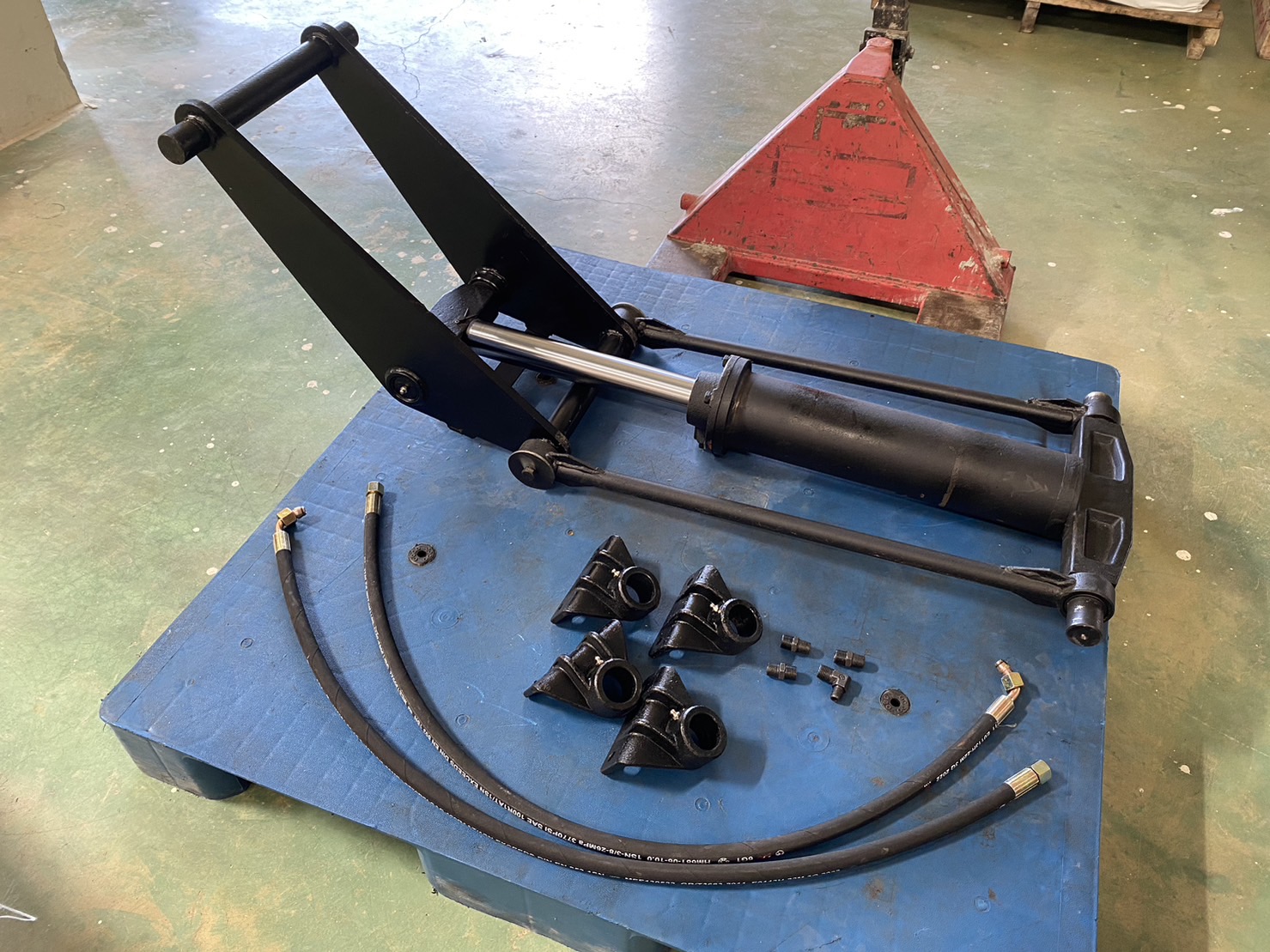 ชุดดั้มพ์ไฮดรอลิค1.5ตัน แกน 50 มม. พร้อมปั้มไฟฟ้า12V ชุดดั้มพ์สำหรับรถเล็ก รถปิคอัพ4x2 รถกระบะ