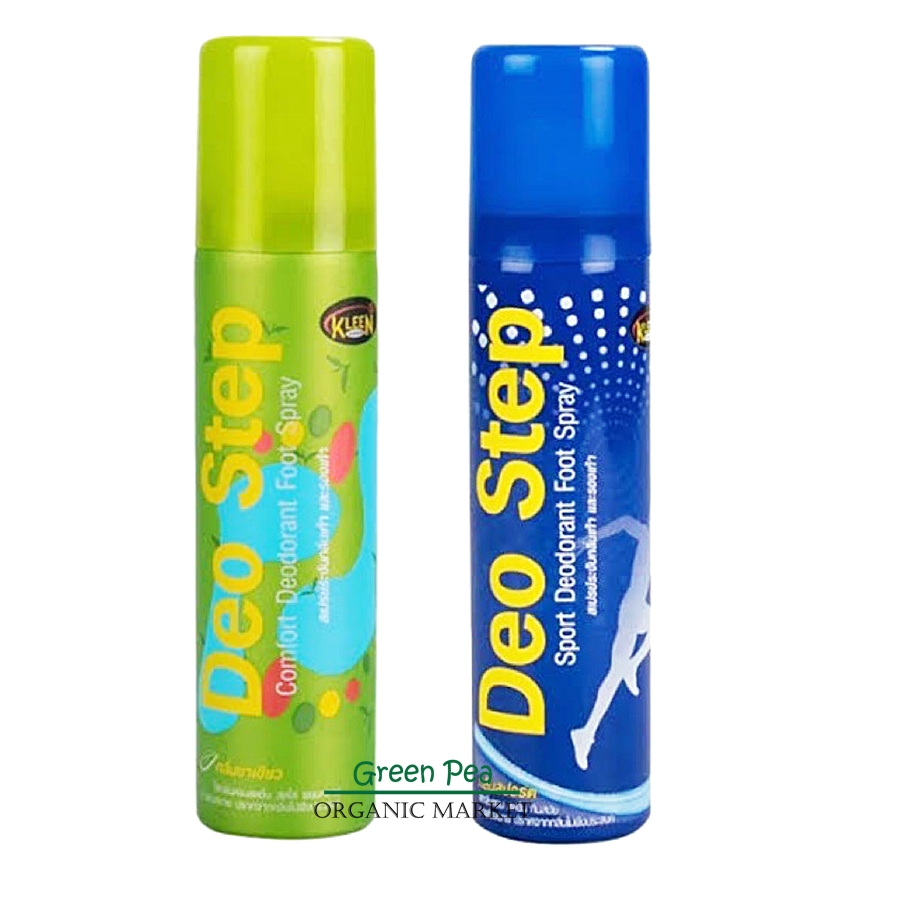 Kleen shoes Deo step สเปรย์ระงับกลิ่นเท้า รองเท้า กลิ่นอับ 60ml. ไม่ระคายเคืองต่อผิว