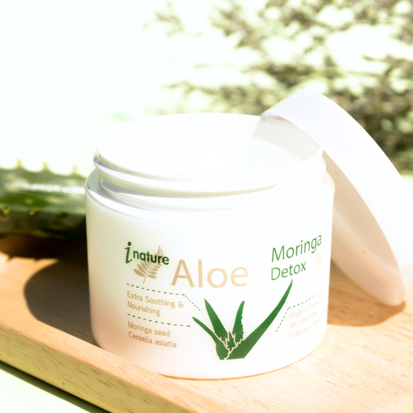 I Nature Aloe moringa detox gel เจลว่านหางจระเข้ ผสม สารสกัดดอกมะรุม 100g.