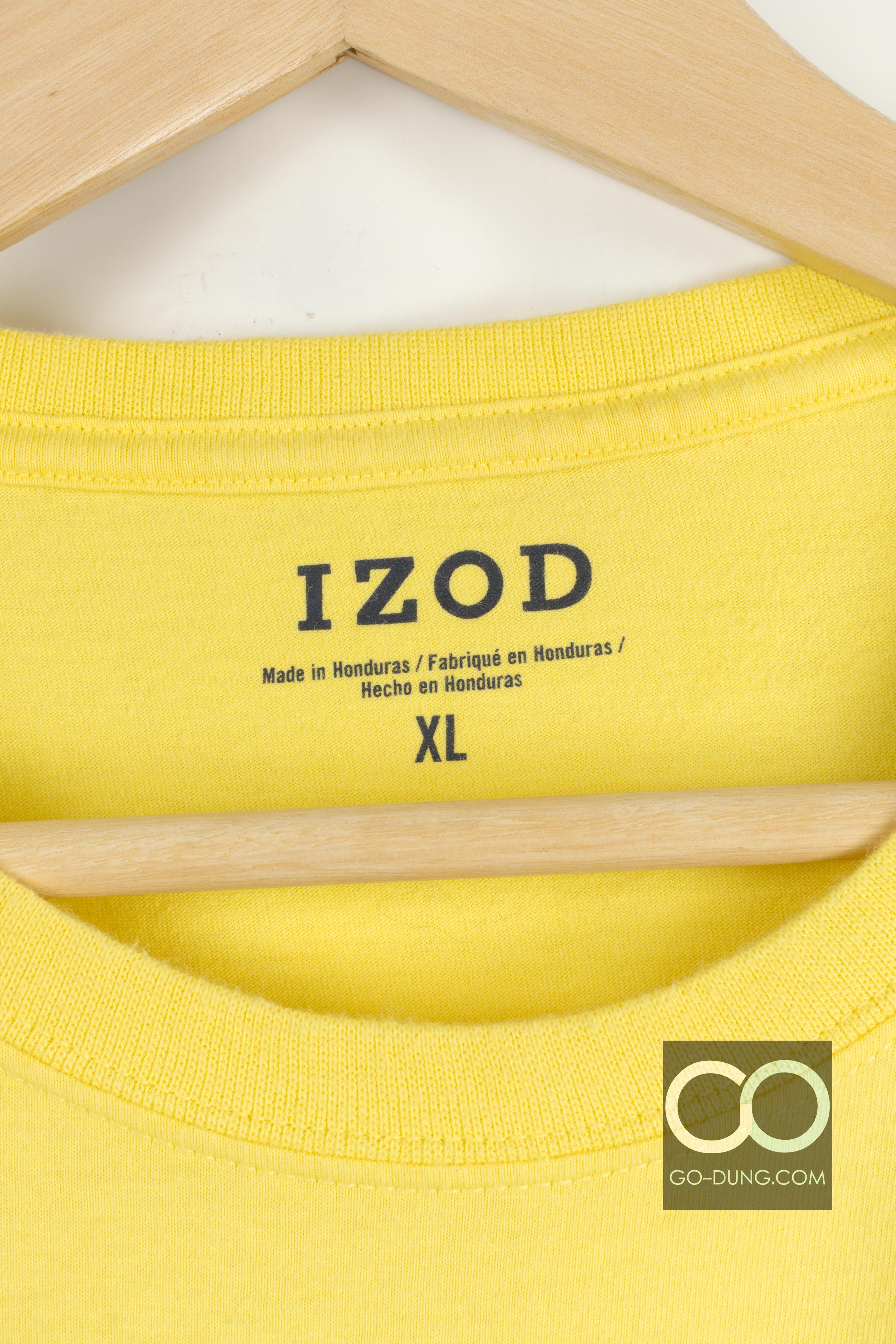 เสื้อยืดมือสอง USA ผ้า 100 คอตตอน ยี่ห้อ IZOD : CRAB SHACK