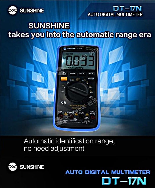 SUNSHINE DT17N Auto Range Multimeter Digital Multimeter