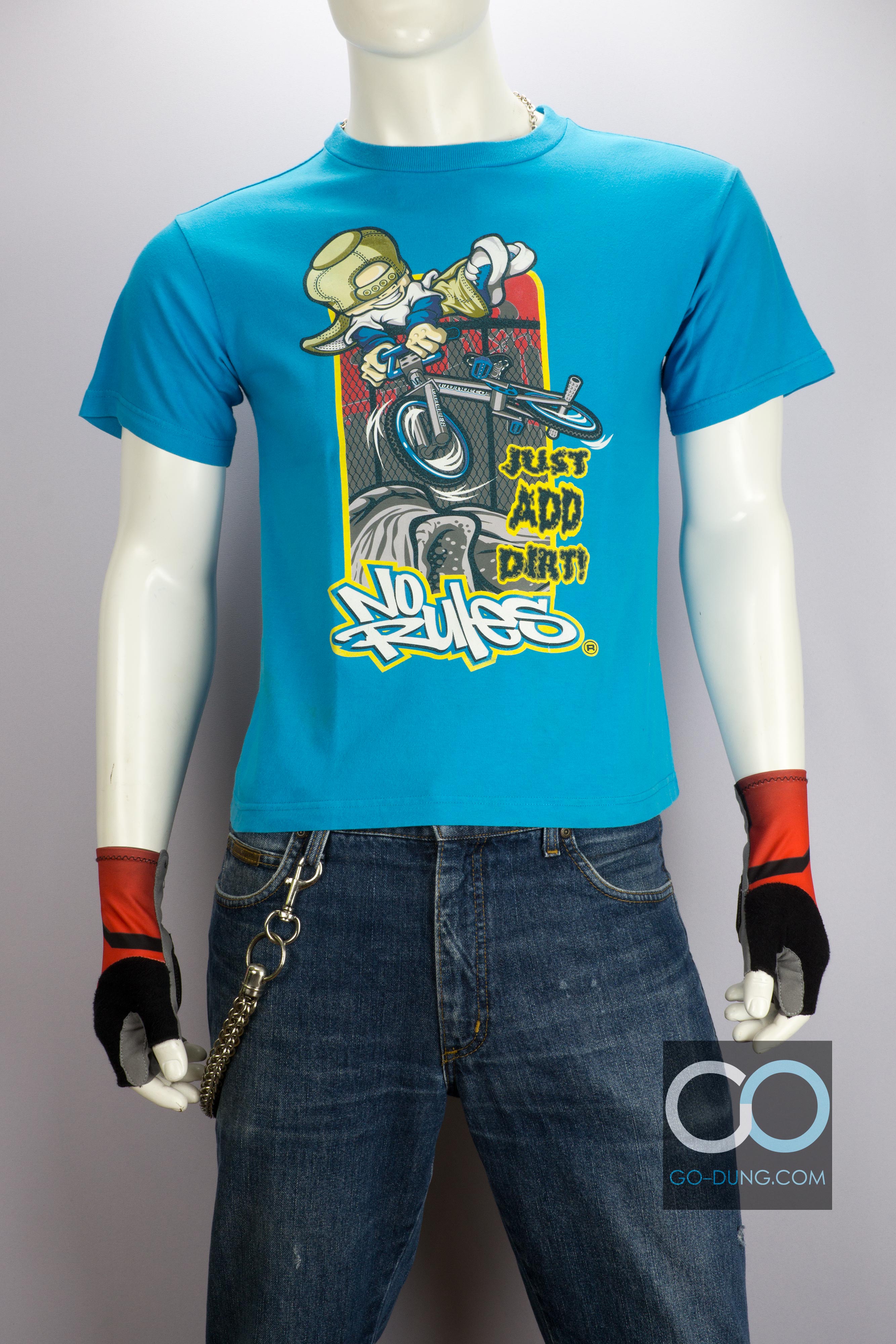 เสื้อยืดแบรนด์เนมมือสอง ยุค 90's NO RULES : JUST ADD DIRT ผ้า 100 คอตตอน