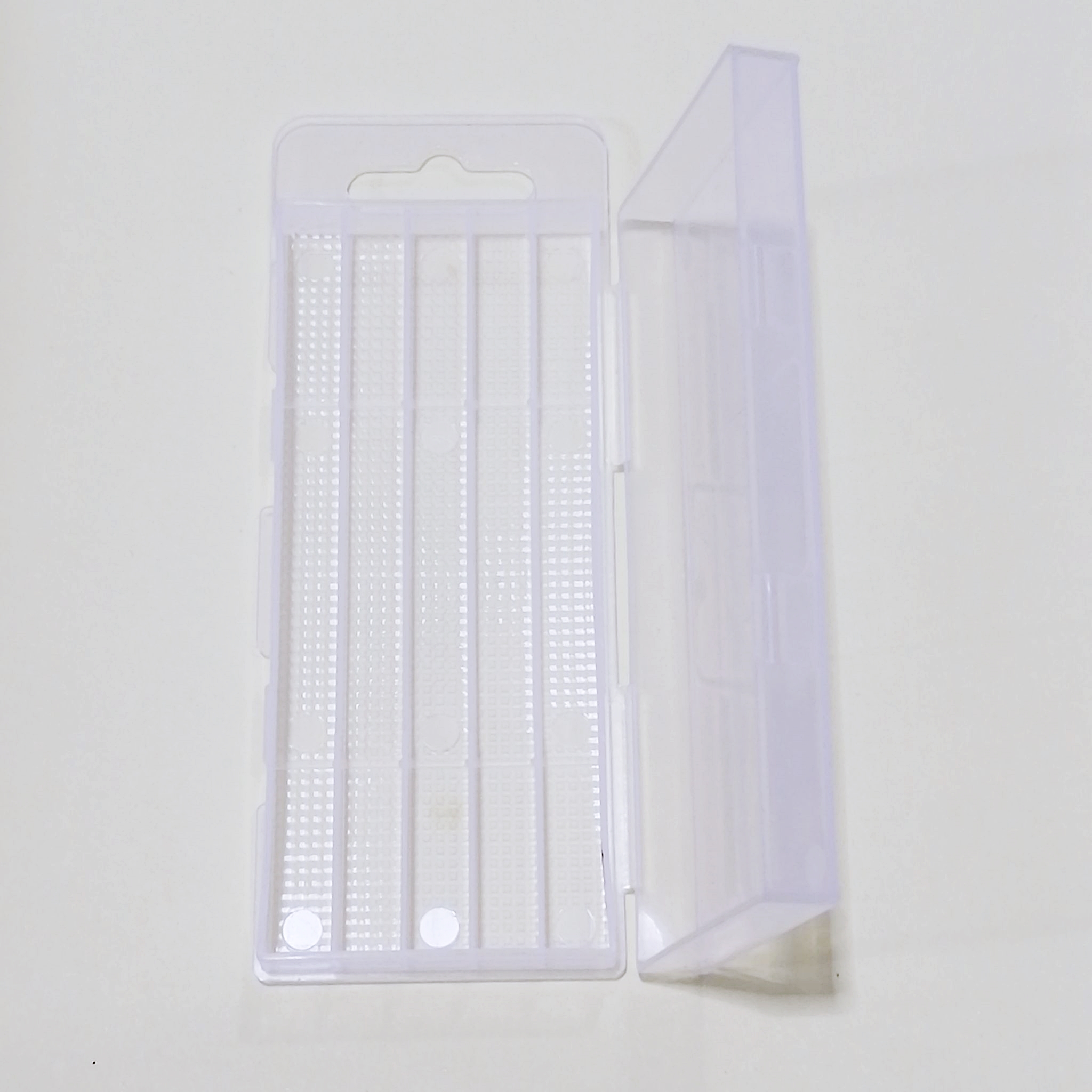 OPP กล่องใส่ดอกสว่านพลาสติกแบบฝาพับ เปิดด้านซ้าย แขวนได้