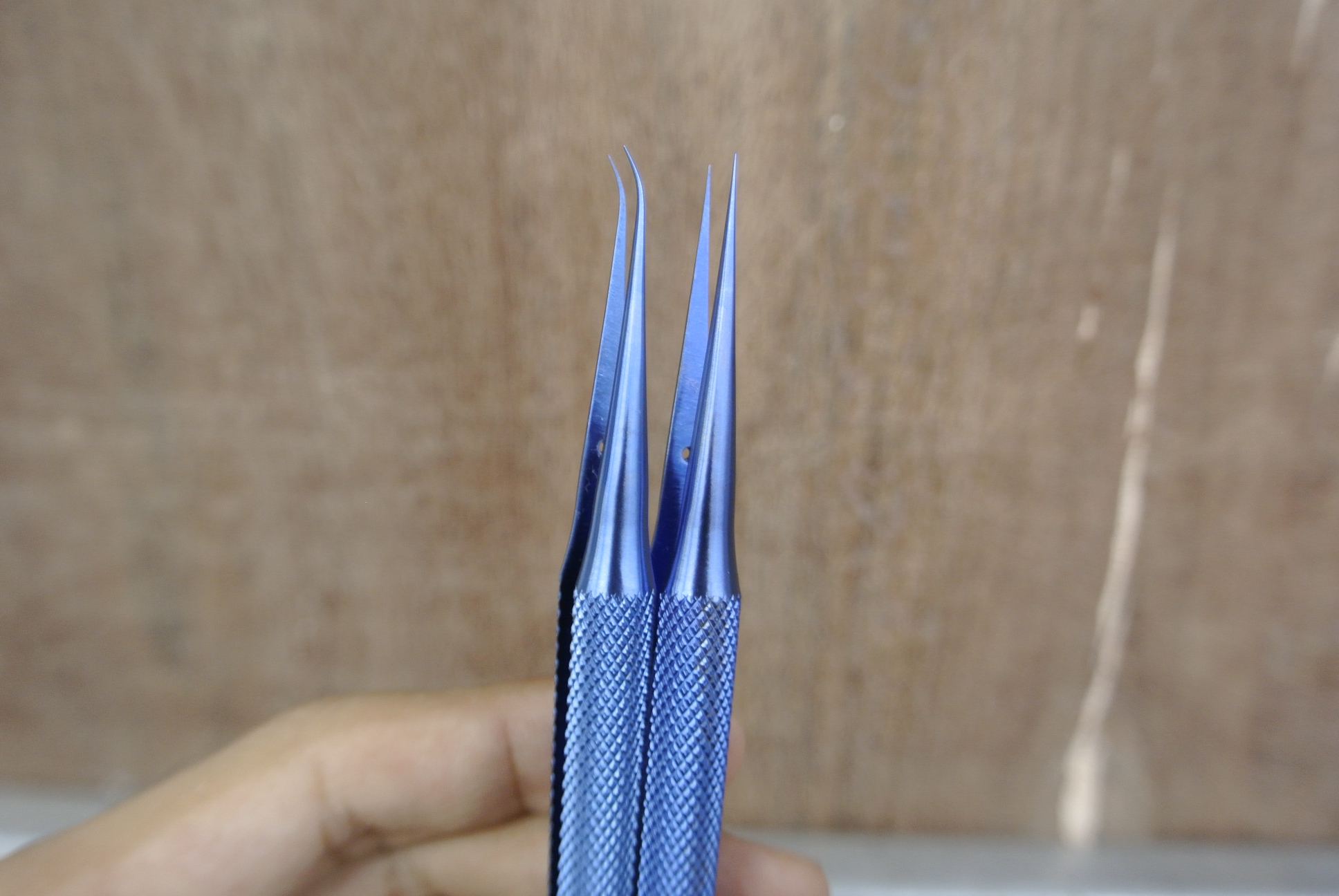 แหนบปากแหลม คีมหนีบชิ้นงาน (แบบหัวงอ)