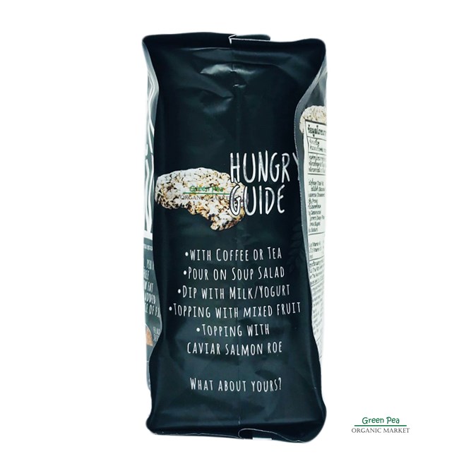 Allrite Organic rice cakes Black Grains 80g.