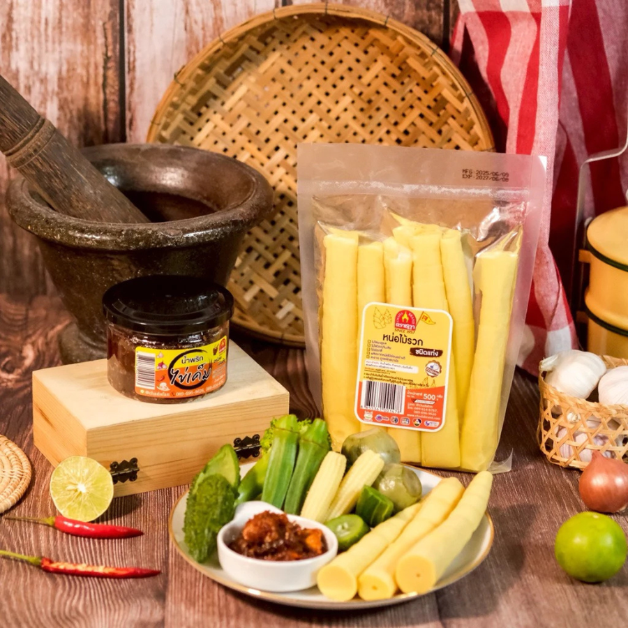 Chada Bamboo Shoots หน่อไม้ต้ม 500 กรัม 3 ชนิด หน่อไม้ พร้อมทาน ไม่ใส่ผงชูรส ตราชฎา