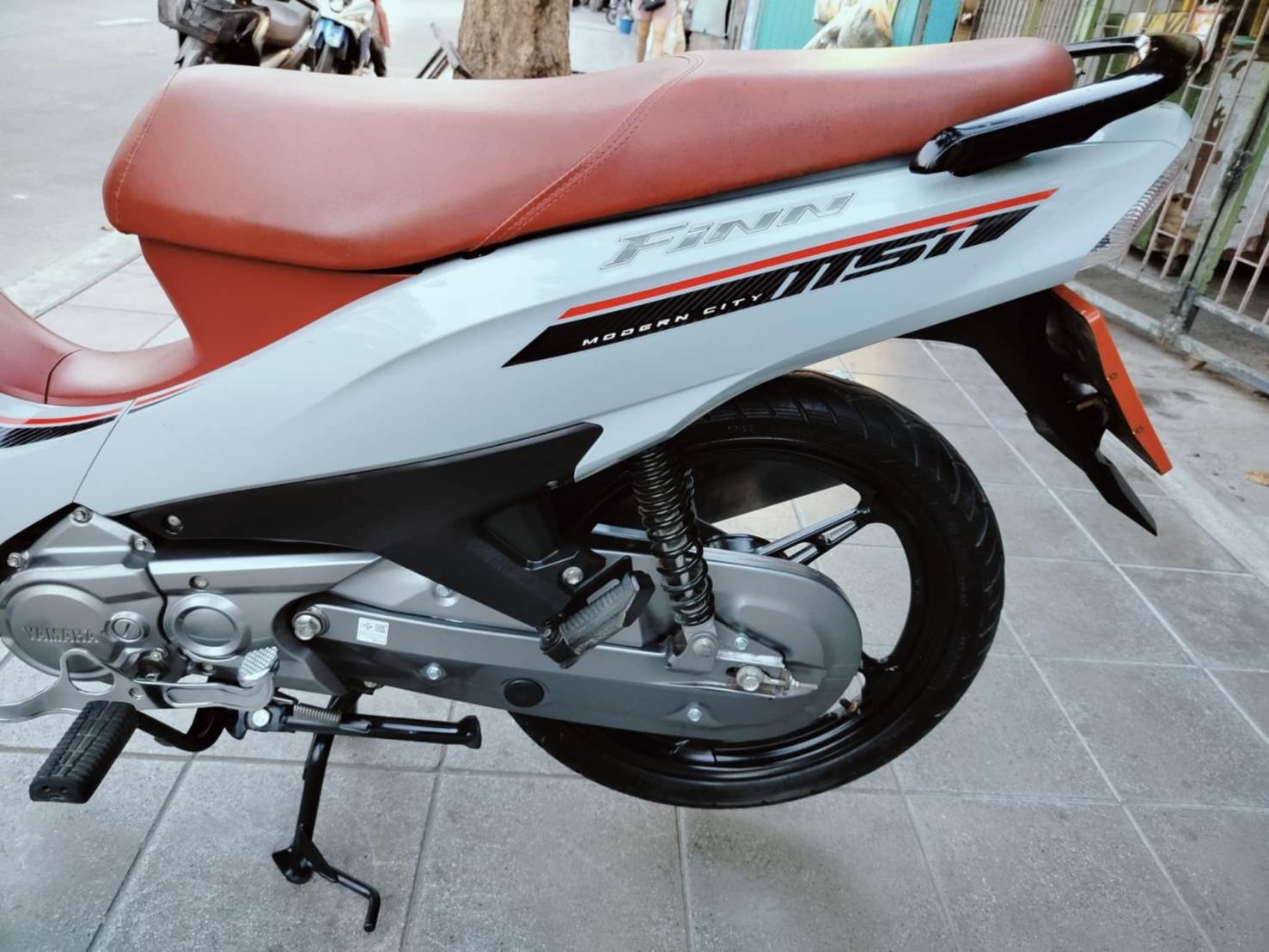 (ปิดการขาย) yamaha finn สีเทา ตัวท็อปล้อแม็กเบรค UBS จดทะเบียนปี 2023