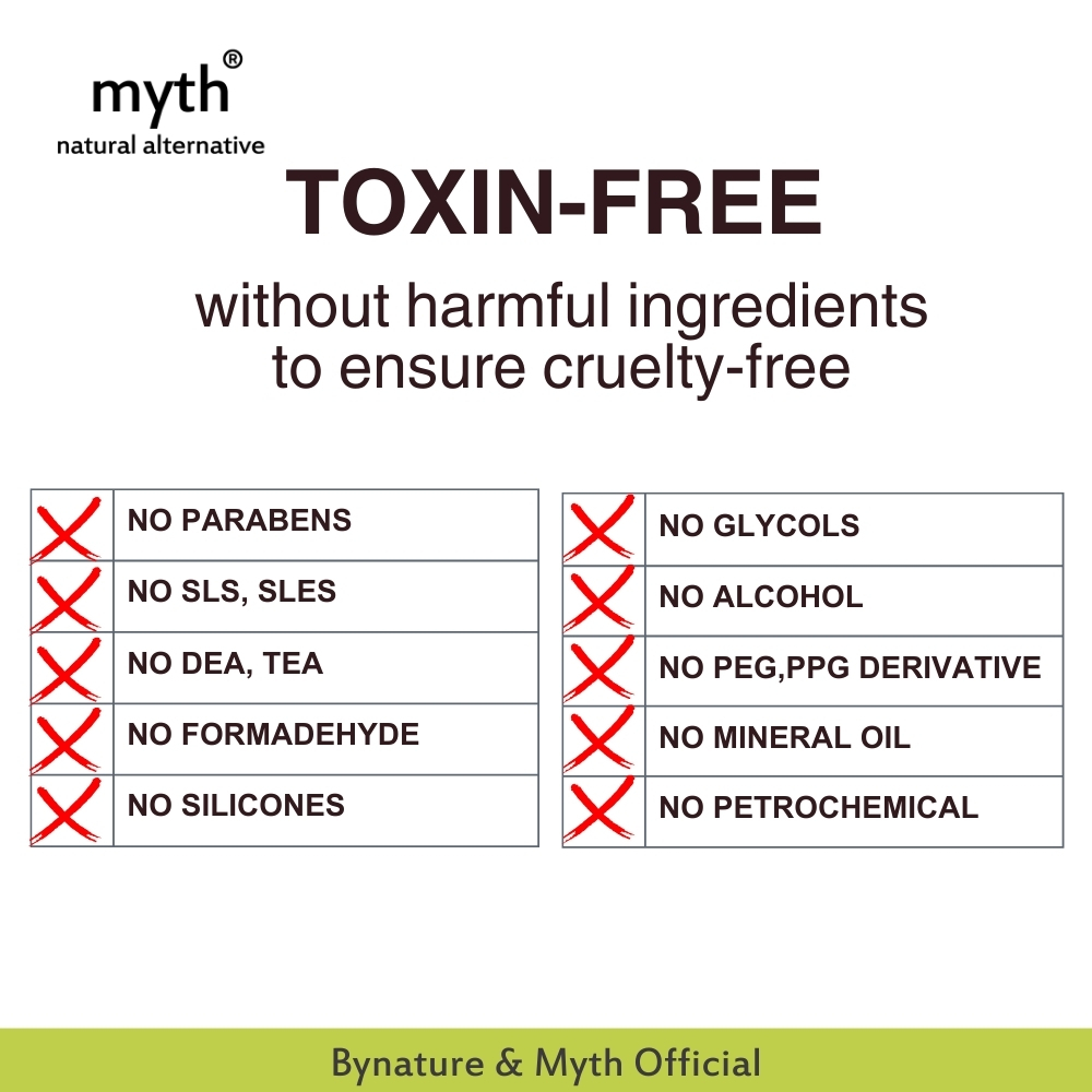 Myth Lemongrass Organic Shampoo แชมพูตะไคร้ สูตรออแกนิค ขนาด 250 ml. บำรุงเส้นผมและรากผม กลิ่นหอม Parabens free มิธ