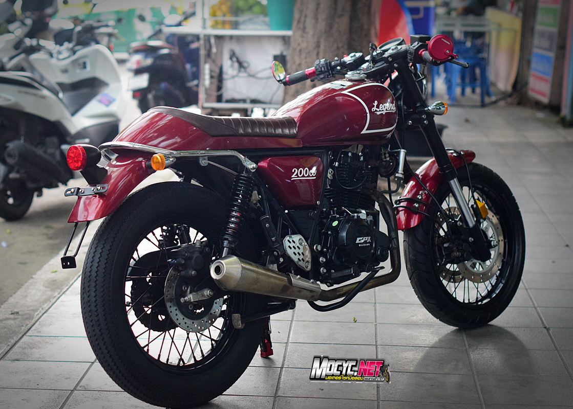 (( ขายแล้วครับ )) legend 200 สีแดง แต่งสวยตามรูป