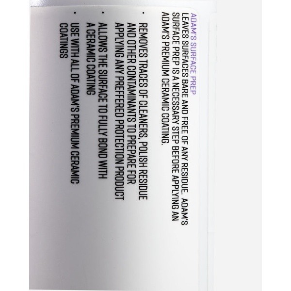 Adam's Surface Prep (12 oz/355 ml) สเปรย์ทำความสะอาดและเตรียมพื้นผิวรถก่อนเคลือบเซรามิค