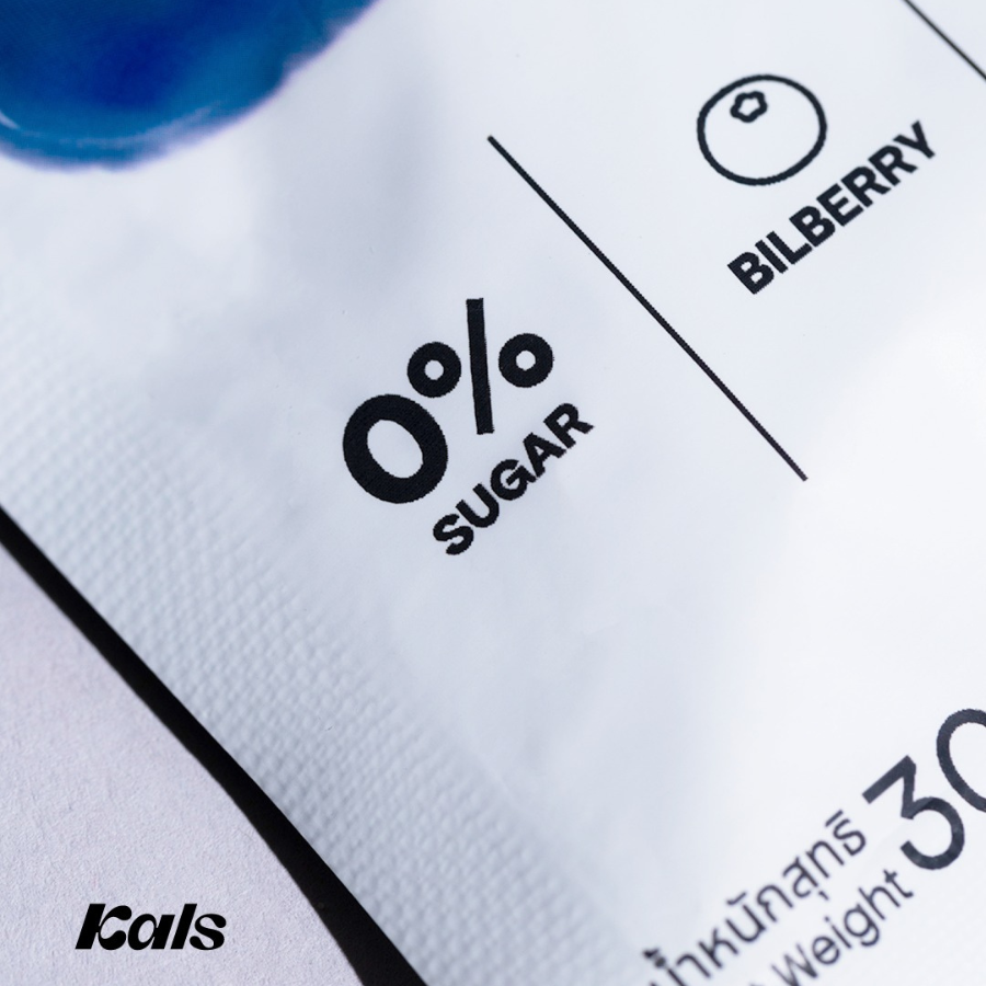 Kals Jelly Bilberry Vitamin A เยลลี่ บิลเบอร์รี่ วิตามินเอ ขนาด 30 กรัม กัมมี่ ไม่มีน้ำตาล มีลูทีน แคลส์