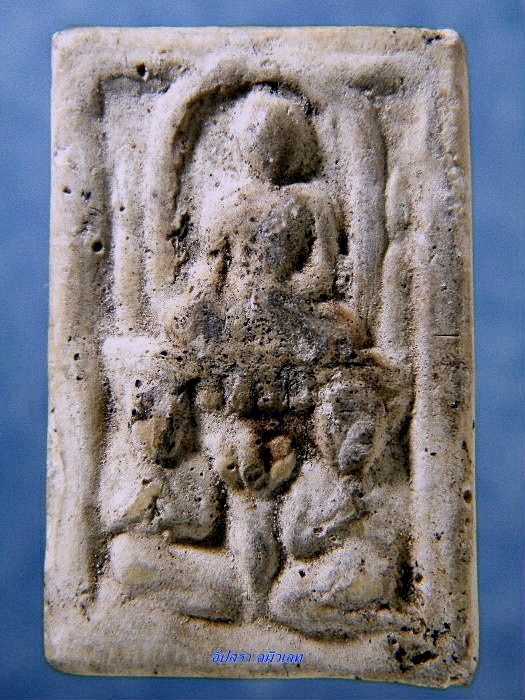 พระเนื้อผงพิมพ์พระโมคัลลา พระสารีบุตร ไม่ทราบที่จัดสร้าง