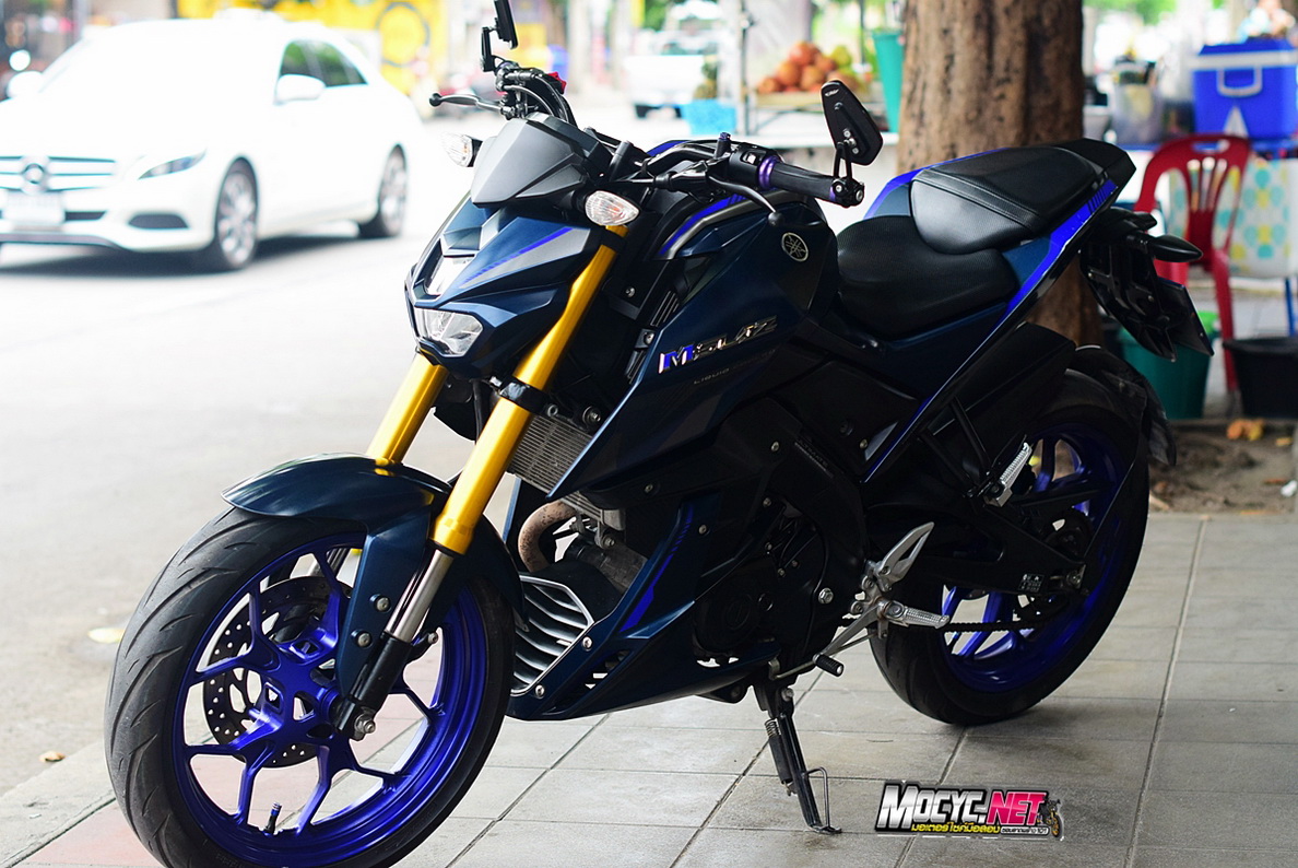 (( ขายแล้วครับ )) M slaz 2019 สีนํ้าเงินขอบคุณน้องเอมอร ที่มาอุดหนุนครับ