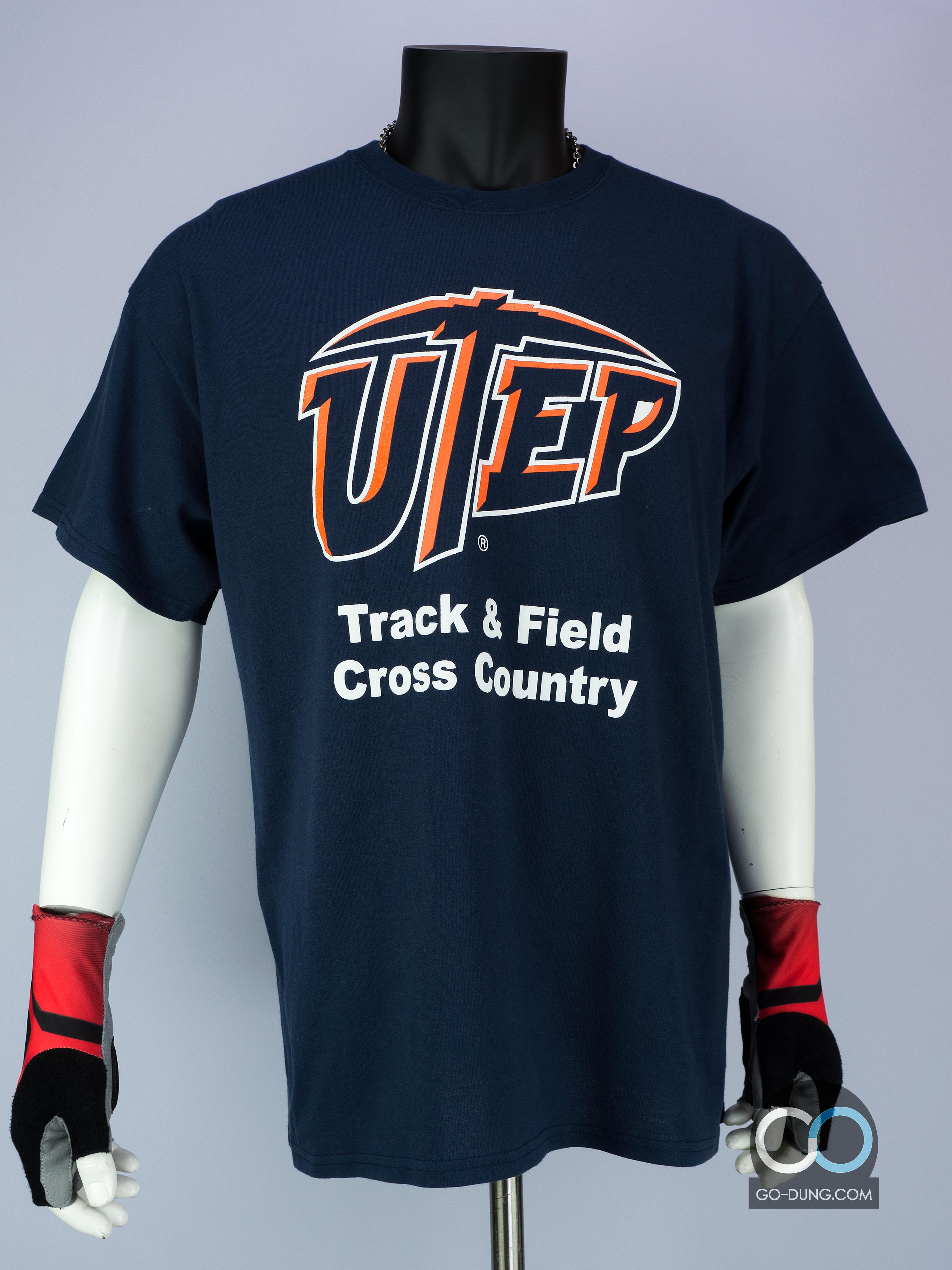 เสื้อยืดมือสอง PORT & COMPANY : UTEP TRACK & FIELD CROSS COUNTRY ผ้าบาง ผ้า 50/50