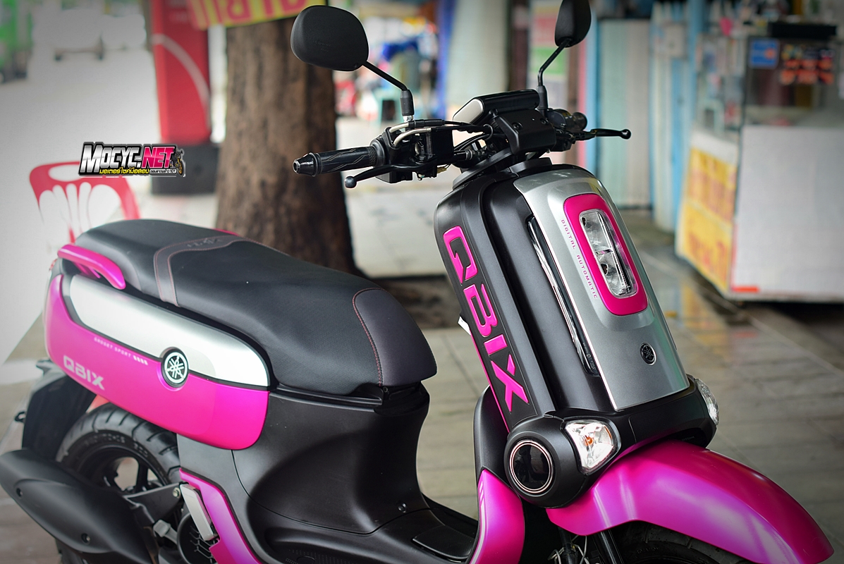 (( ขายแล้วครับ )) q bix ปี2021 สีชมพูดำ รถ 3เดือน พร้อมส่งระยองครับ