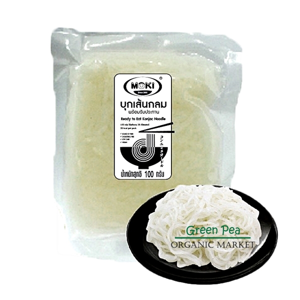 MOKI เส้นบุกคีโต 100 กรัม เส้นสปาเกตตี้ , เส้นใหญ่ , เส้นกลม , เส้นบะหมี่ [ KETO ]