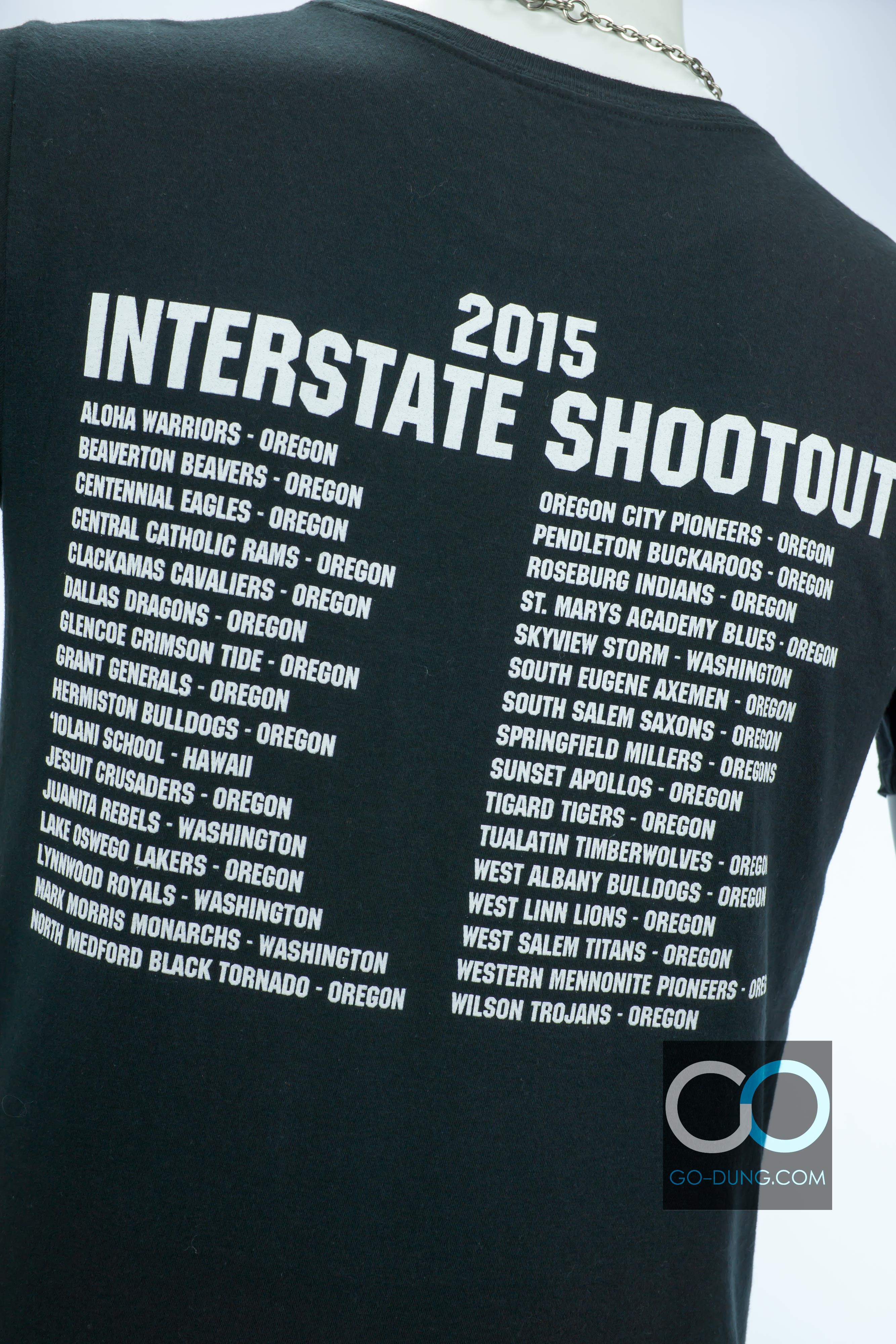 เสื้อยืดแบรนด์มือสอง NIKE : INTERSTATE 2015 SHOOT OUT ผ้า 100 คอตตอน