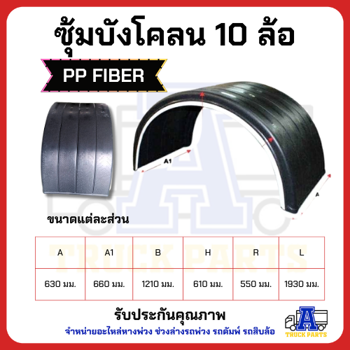 บังโคลนพลาสติกแบบบังโคลนพลาสติกแบบลอน10ล้อ ซุ้มล้อขอบขาว แบบลอน งานไทย PP FIBER มีความเหนียว ยืดหยุ่นได้ดี ทนแรงกระแทก ทนต่อทุกสภาพอากาศลอน10ล้อ ซุ้มล้อขอบขาว แบบลอน งานไทย PP FIBER มีความเหนียว ยืดหยุ่นได้ดี ทนแรงกระแทก ทนต่อทุกสภาพอากาศ