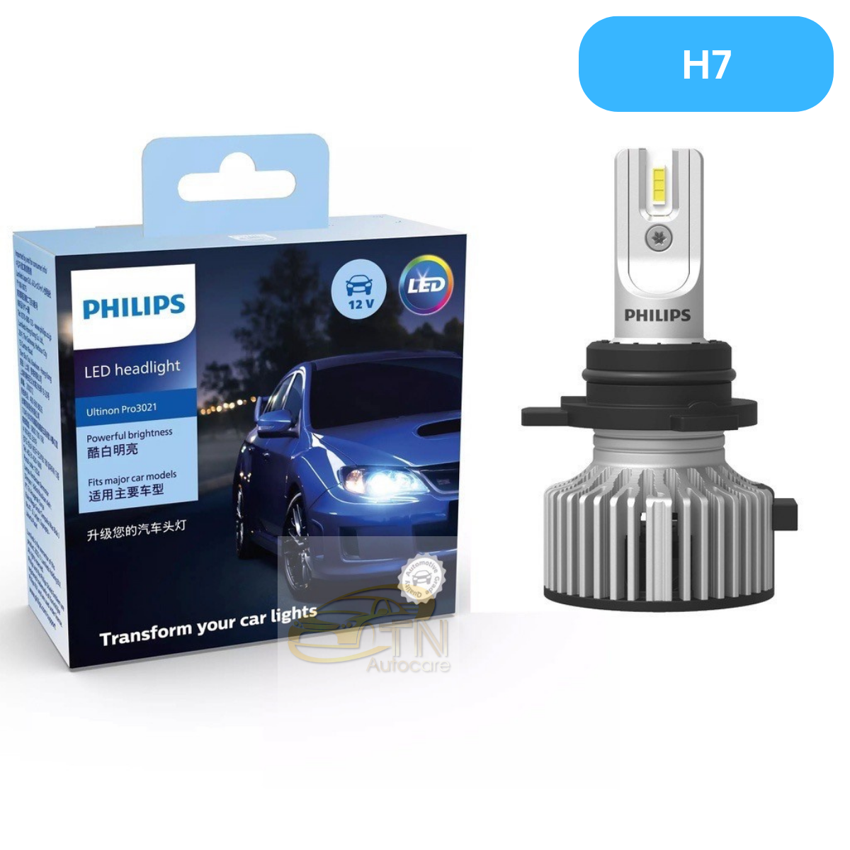 หลอดไฟหน้า PHILIPS LED Ultinon Pro3021