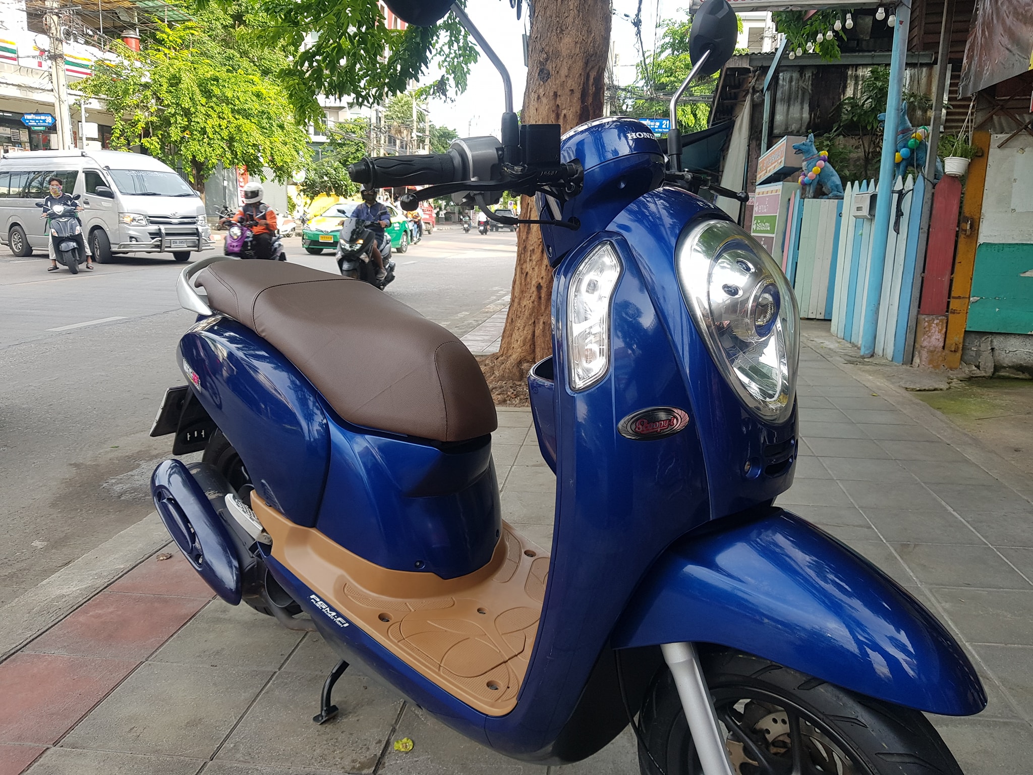 (ปิดการขาย) scoopy สีนํ้าเงิน ตัวท็อป