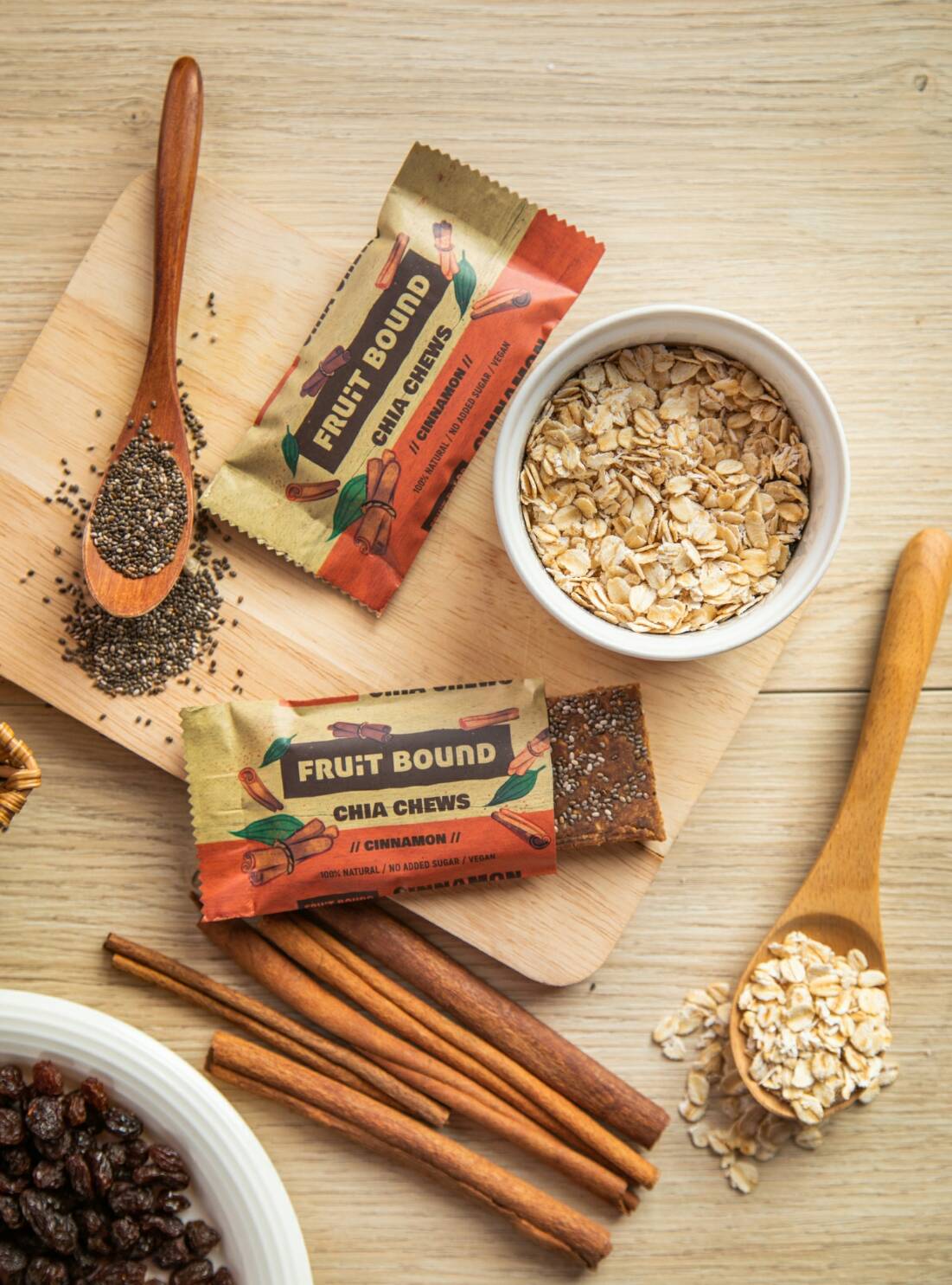 Fruit Bound bars ขนมอร่อย ปราศจากน้ำตาล, 40กรัม สำหรับผู้รักสุขภาพ 7 รสชาติ