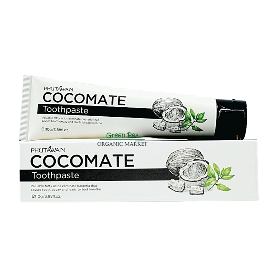 ภูตะวัน ยาสีฟันมะพร้าว ออร์แกนิค ยาสีฟันโคโค่เมท Phutawan Toothpaste
