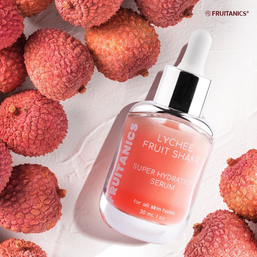 FRUITANICS Lychee & Hyaluronic Acid Serum ขนาด 30 ml. เซรั่ม ลิ้นจี่ เเละ ฮยาลูโรนิกแอซิด บำรุงผิวหน้า บำรุงผิวหน้า ชุ่มชื่น อิ่มน้ำ อ่อนโยนต่อทุกสภาพผิว