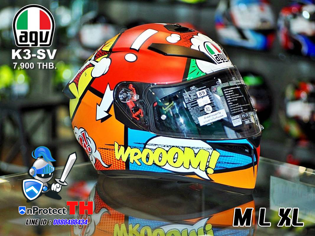 หมวกกันน็อค AGV K-3 SV GRAPHIC 2018