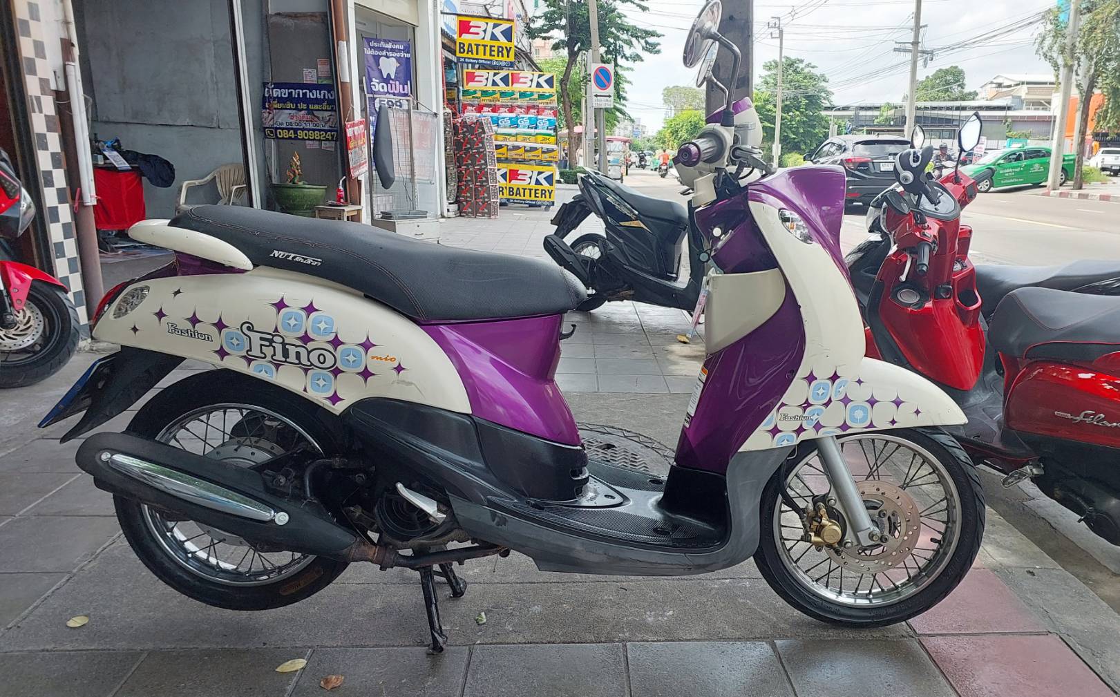 (ปิดการขาย) ประเดิมต้นเดือนขอบคุณลูกค้าที่มาอุดหนุนครับผม Fino เกแยก สีม่วงขาว ของดีหายากอีกแล้วครับท่าน