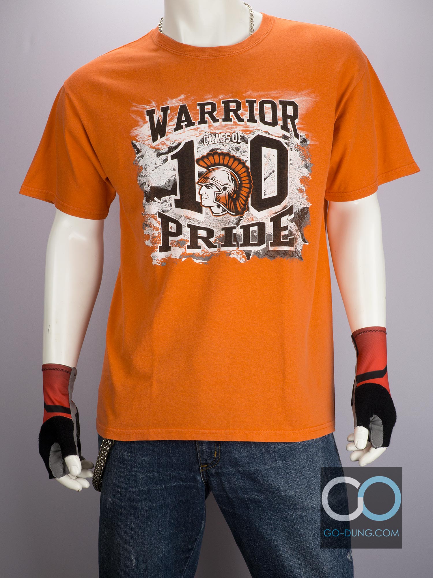 เสื้อยืดมือสอง GILDAN : Warrior Pride Class of 10 ผ้า 100 คอตตอน
