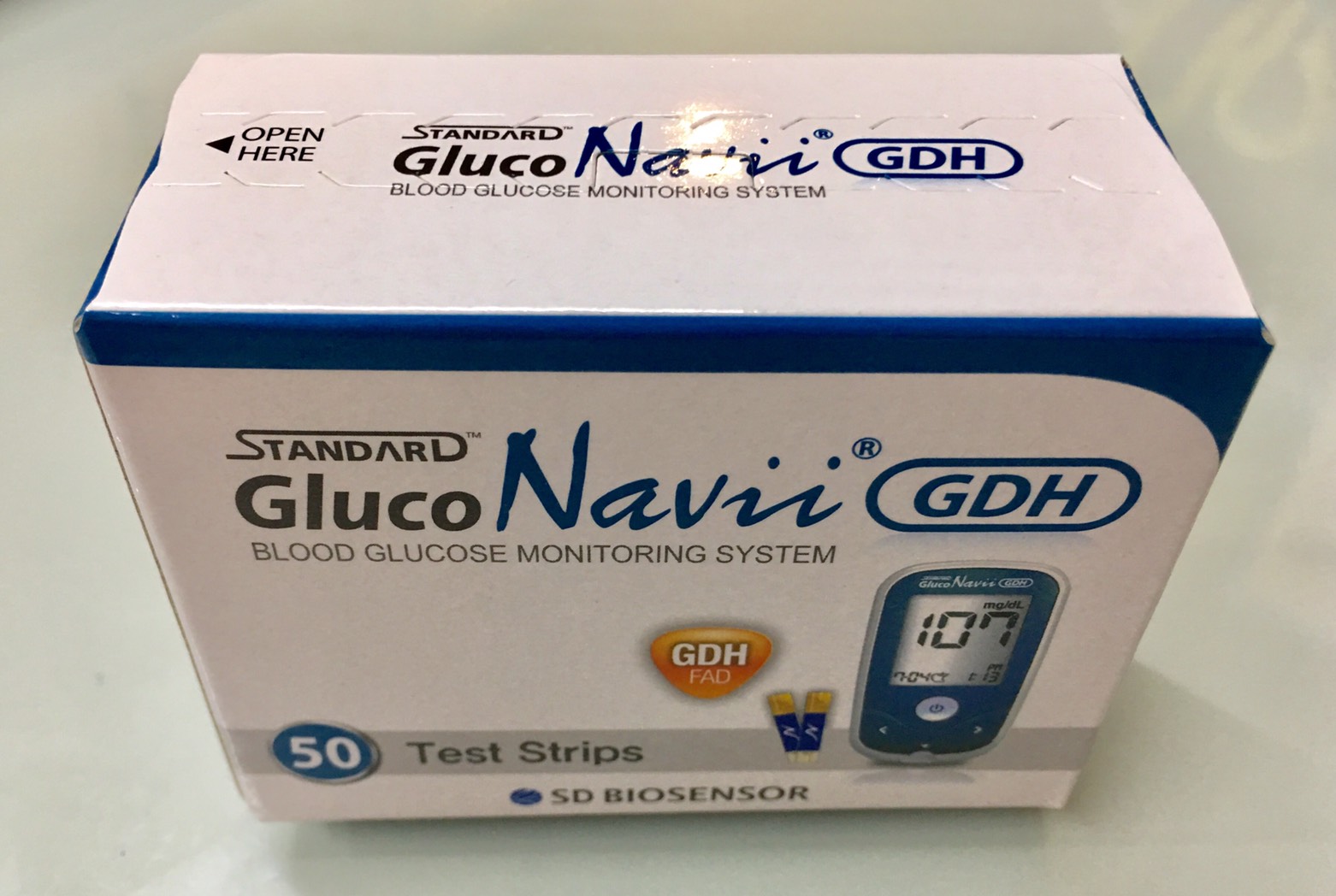 แถบตรวจน้ำตาล Gluco Navii GDH