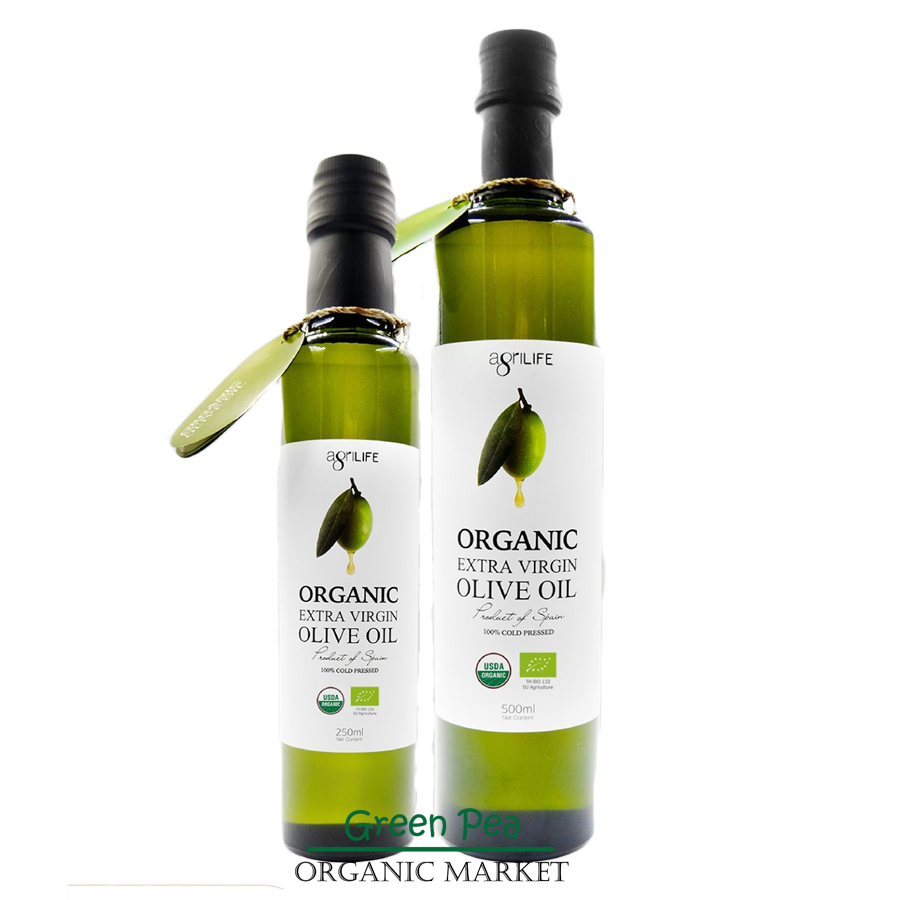 Agrilife Organic Extra Virgin Olive Oil น้ำมันมะกอก ธรรมชาติ มี 2 ขนาด 250/500 ml KETO