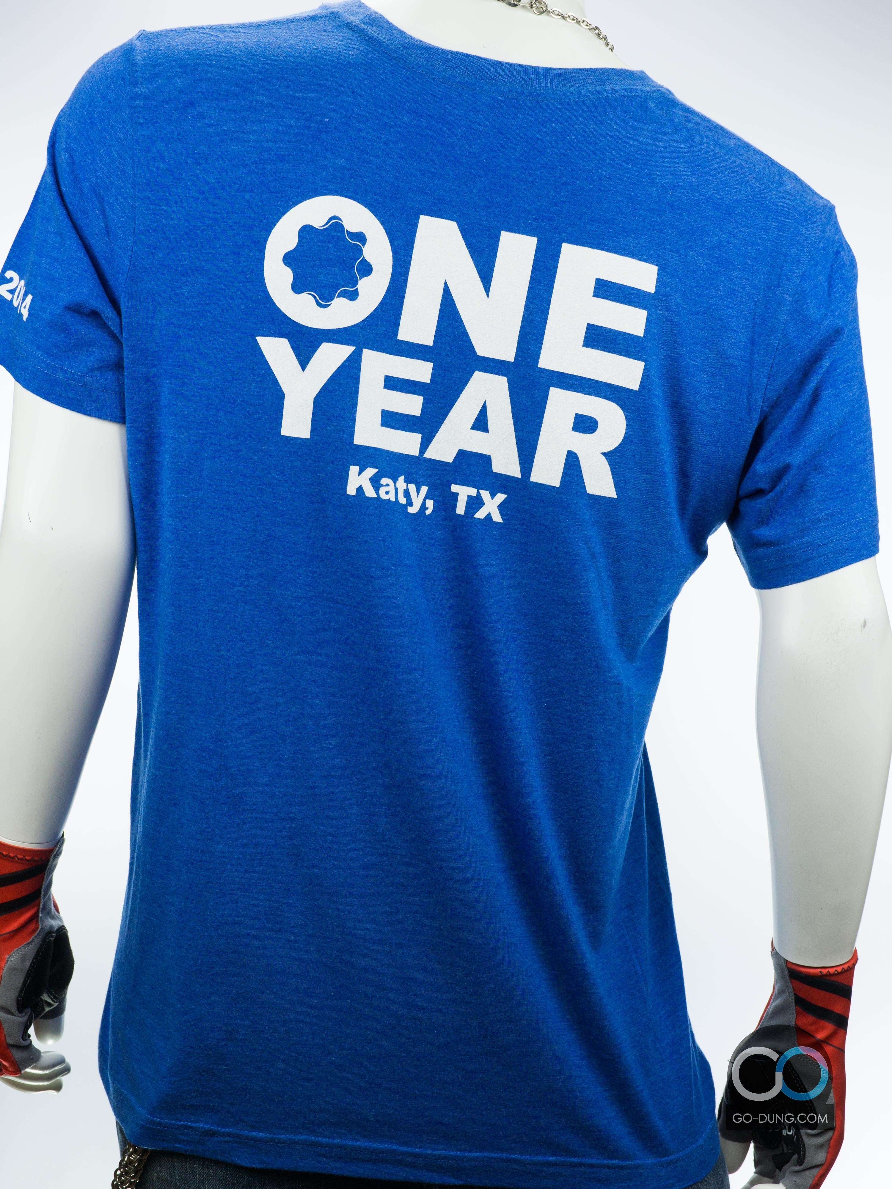 เสื้อยืดมือสอง CANVAS : DYNA DRILL ONE YEAR ผ้าผสมเรยอน ผ้าสามเนื้อ 25/50/25