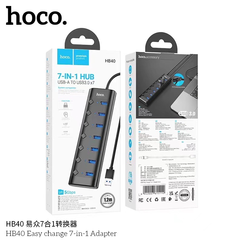 HOCO HB40 7IN1 HUB