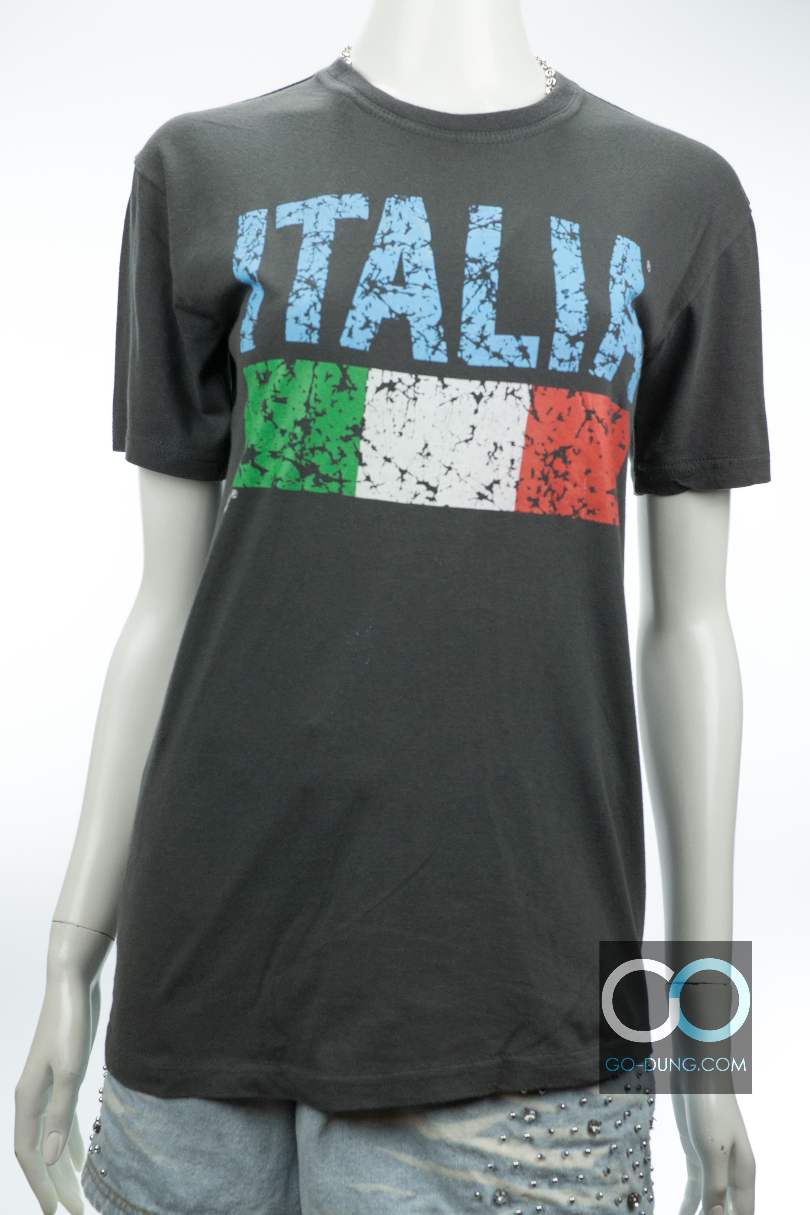 เสื้อ USA แท้ PRINT.MEL : ITALIA ผ้า 100 คอตตอน