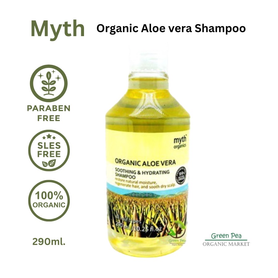 Myth มิธ แชมพู Organic 7 สูตร Free paraben , no sls ,no sles