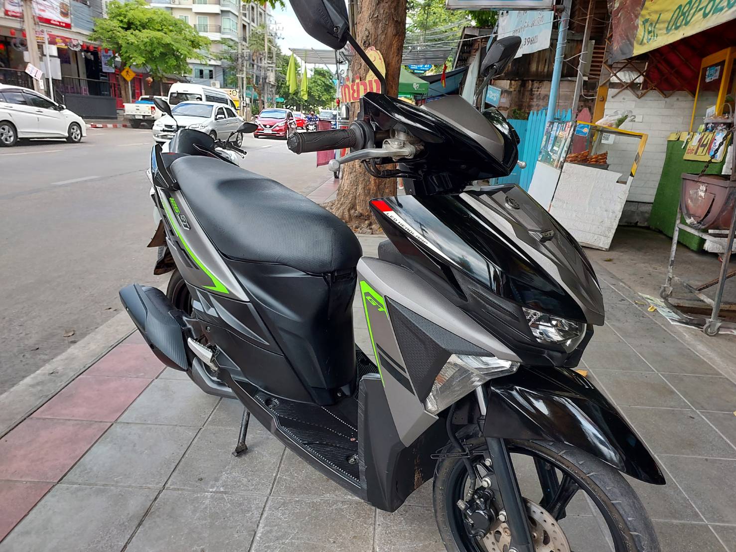 (มัดจำแล้วครับ) yamaha GT สีดำเทา ทะเบียนปี 2560 รถบ้านเอกสารชุดโอนครบ