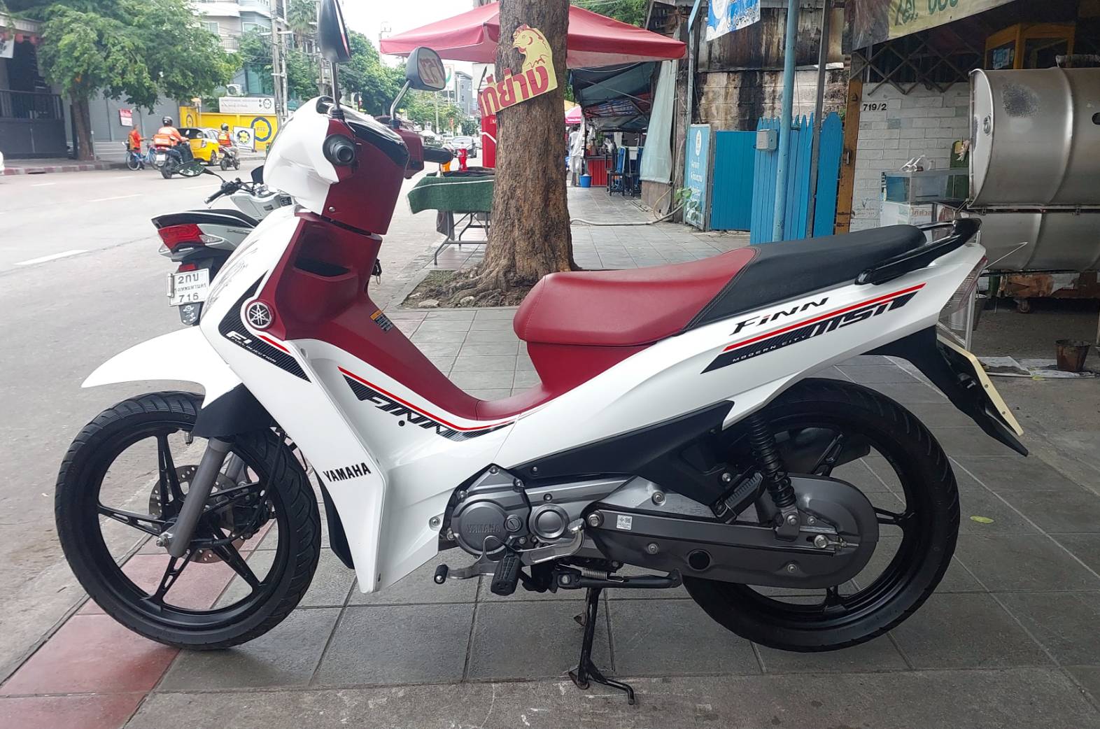 (ปิดการขายครับ) yamaha finn สีขาวล้อแม็กสตาร์ทมือจดทะเบียนปี 2022