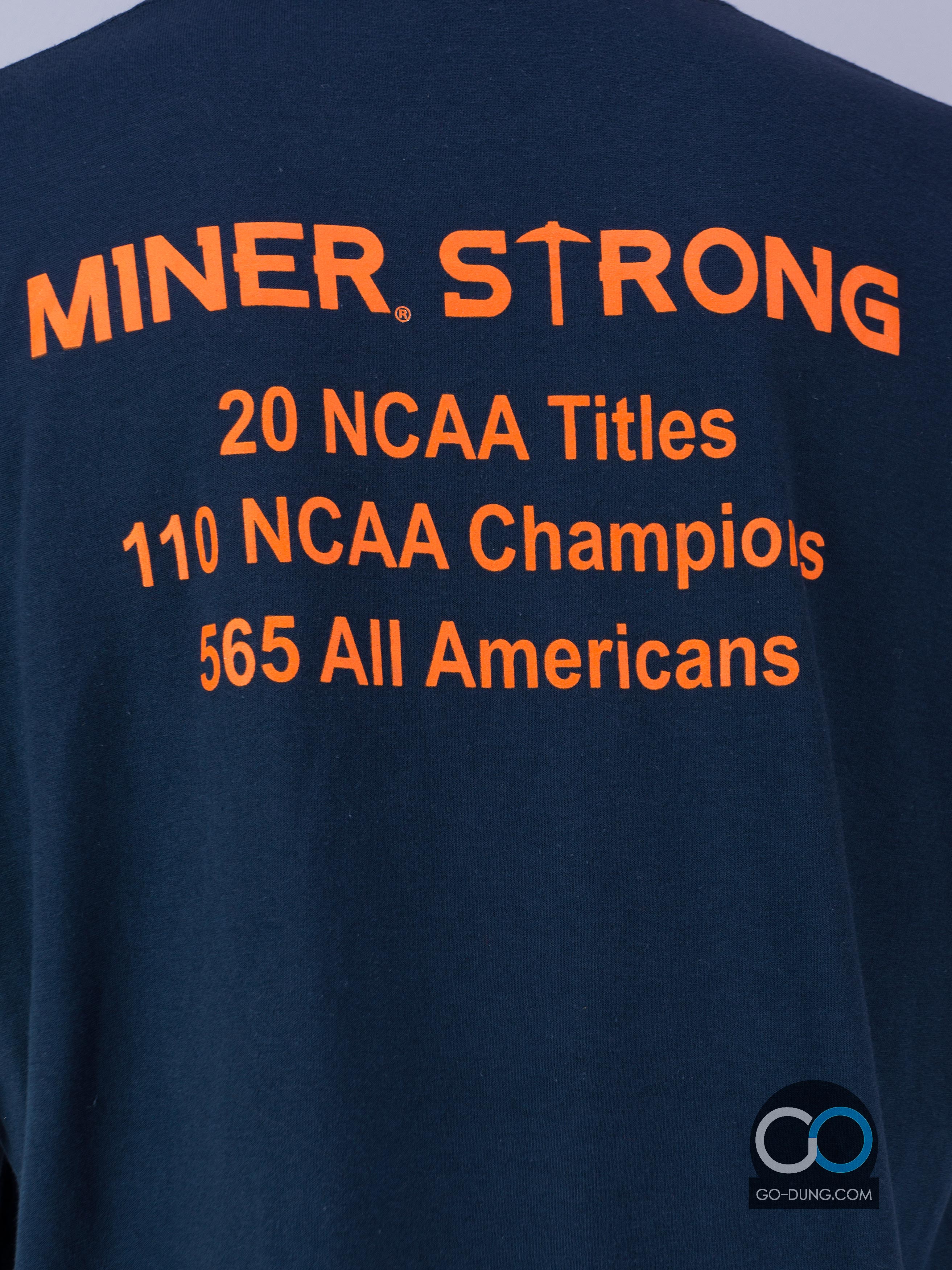 เสื้อยืดมือสอง PORT & COMPANY : UTEP TRACK & FIELD CROSS COUNTRY ผ้าบาง ผ้า 50/50