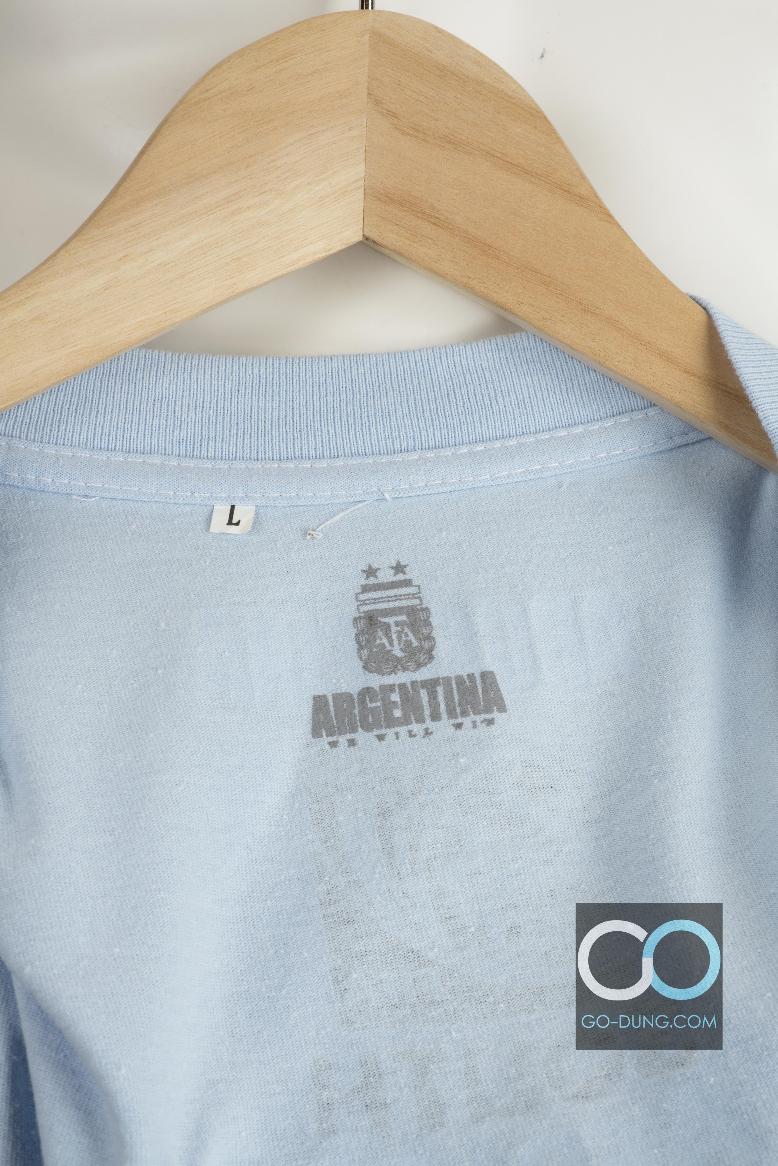 เสื้อยืดมือสอง ARGENTINA FIFA 2010 ผ้า 100 คอตตอน