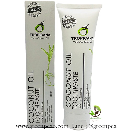 ยาสีฟันน้ำมันมะพร้าว COCONUT OIL TOOTHPAST 100 g.