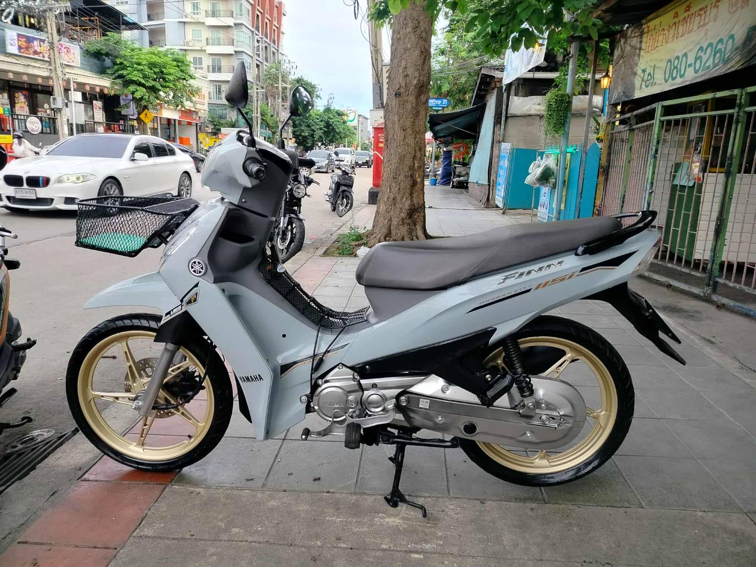 finn สีเทา ตัวใหม่ 2024 ล้อทองสวยๆจากศูนย์